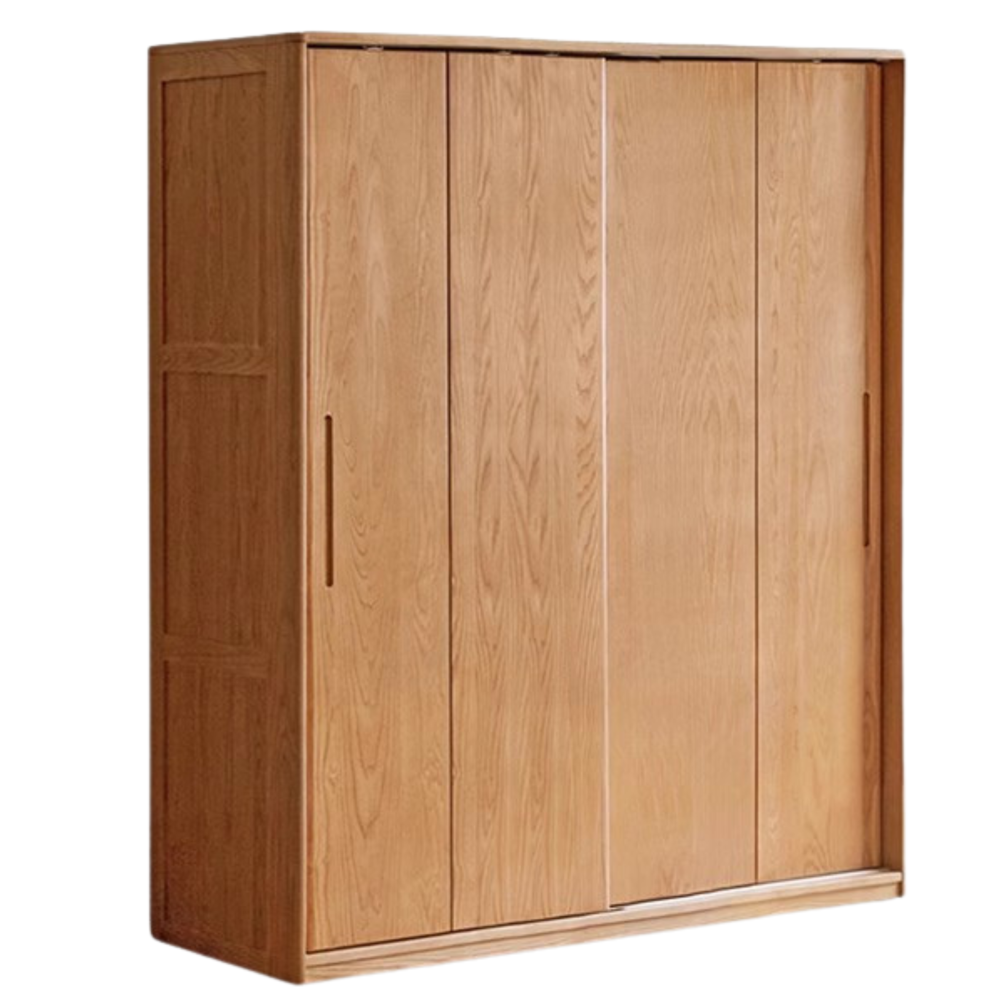 Oak, Ash Solid Wood Wardrobe Sliding Door.