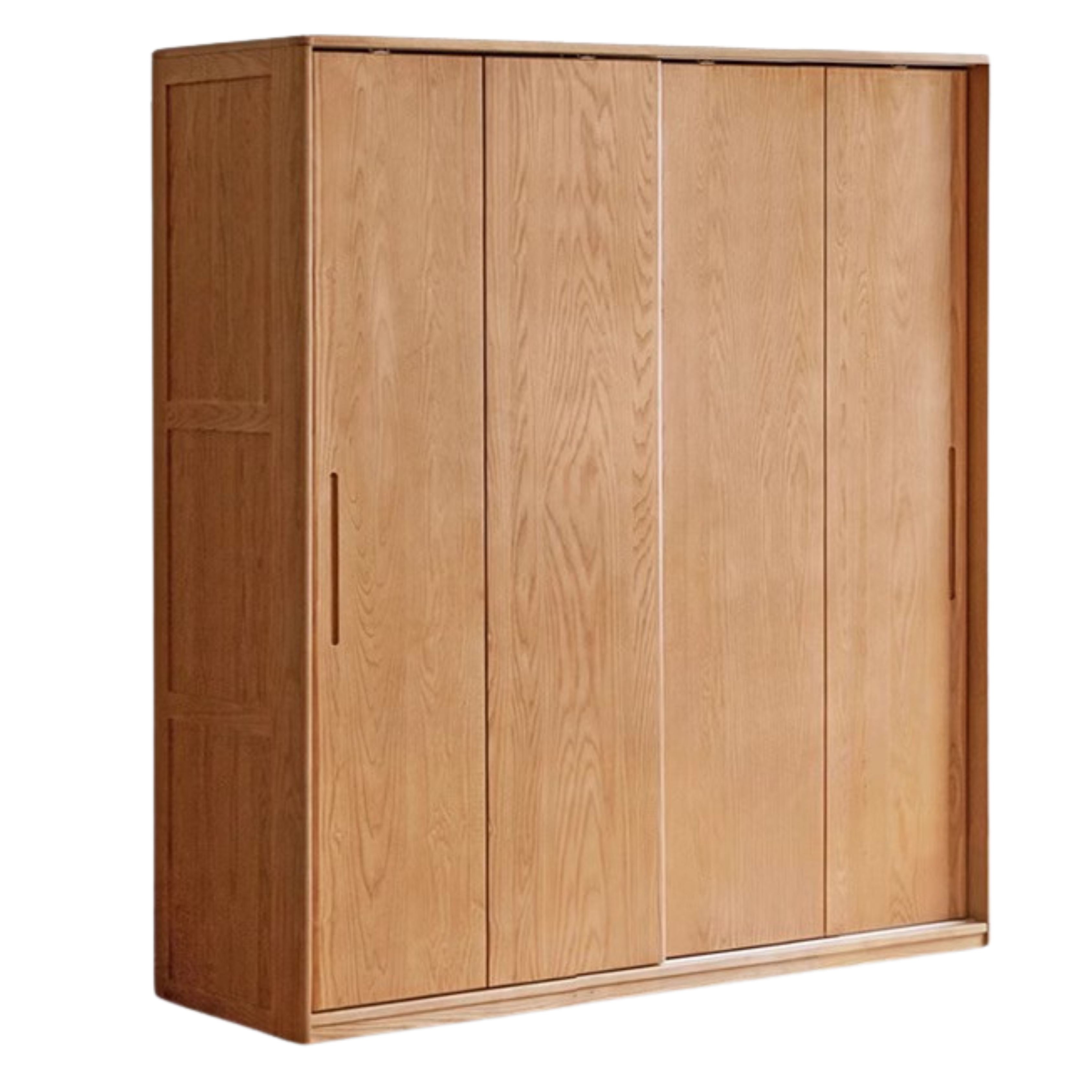 Oak, Ash Solid Wood Wardrobe Sliding Door.