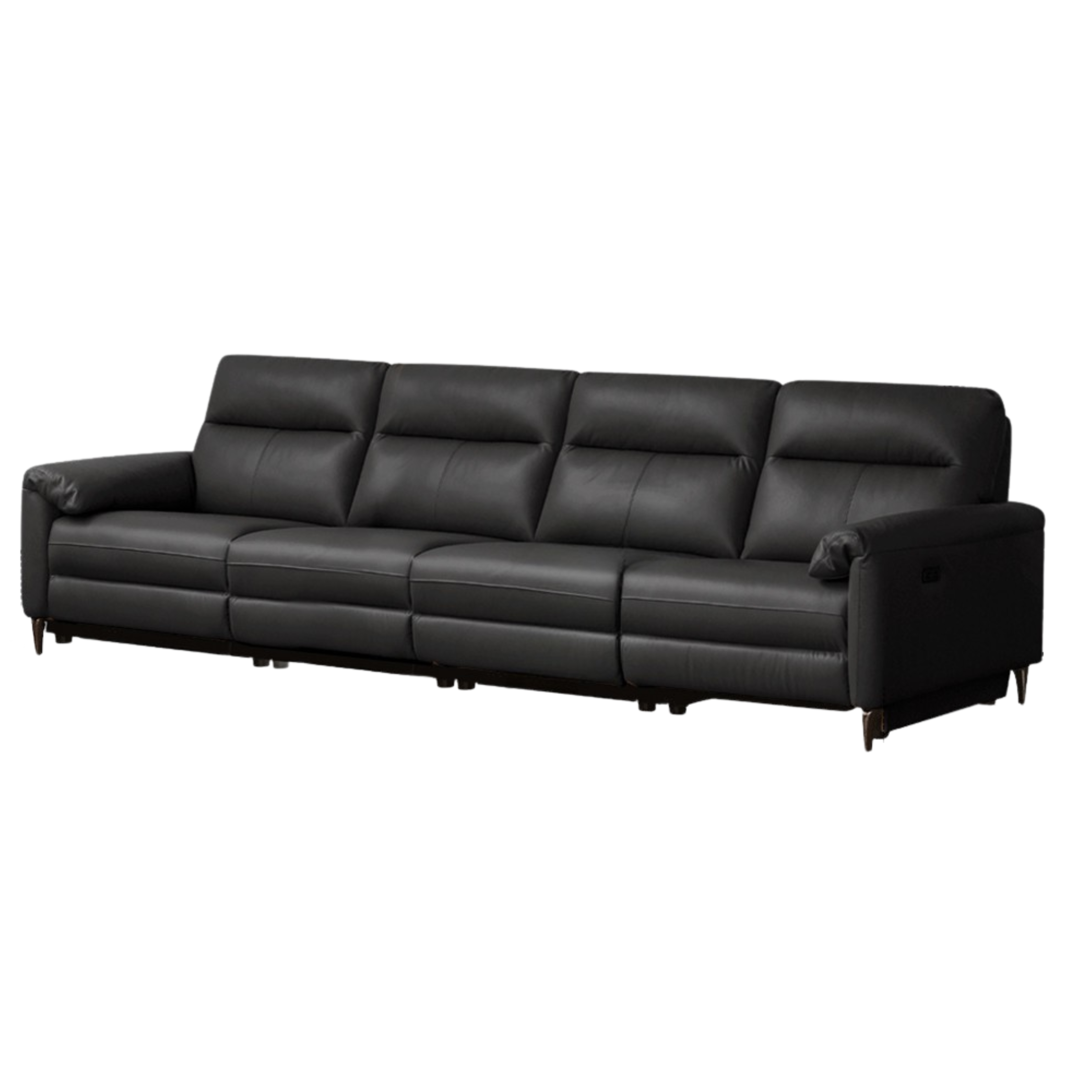Leather Electric Zero Wall Sofa Italian Light Luxury.