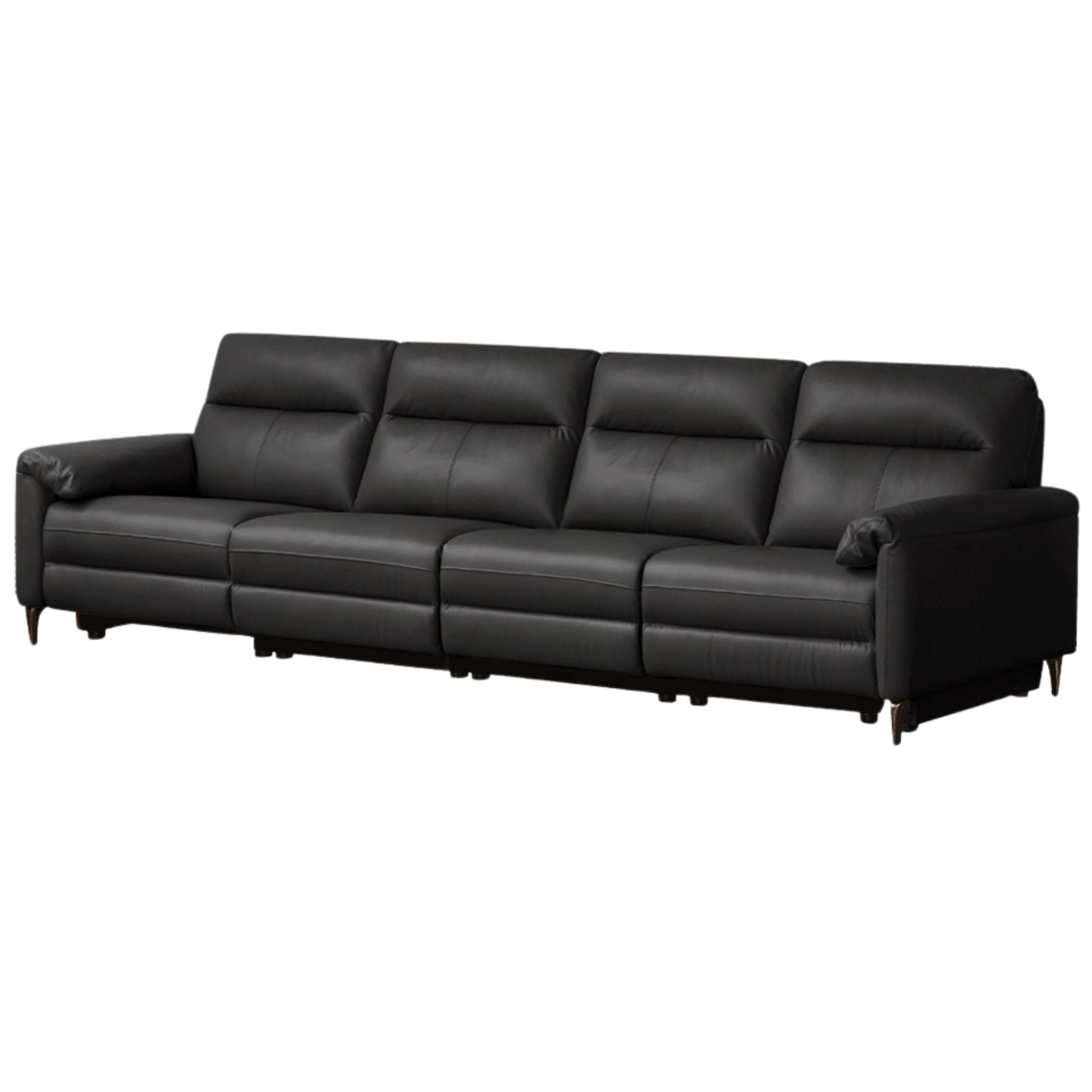 Leather Electric Zero Wall Sofa Italian Light Luxury.