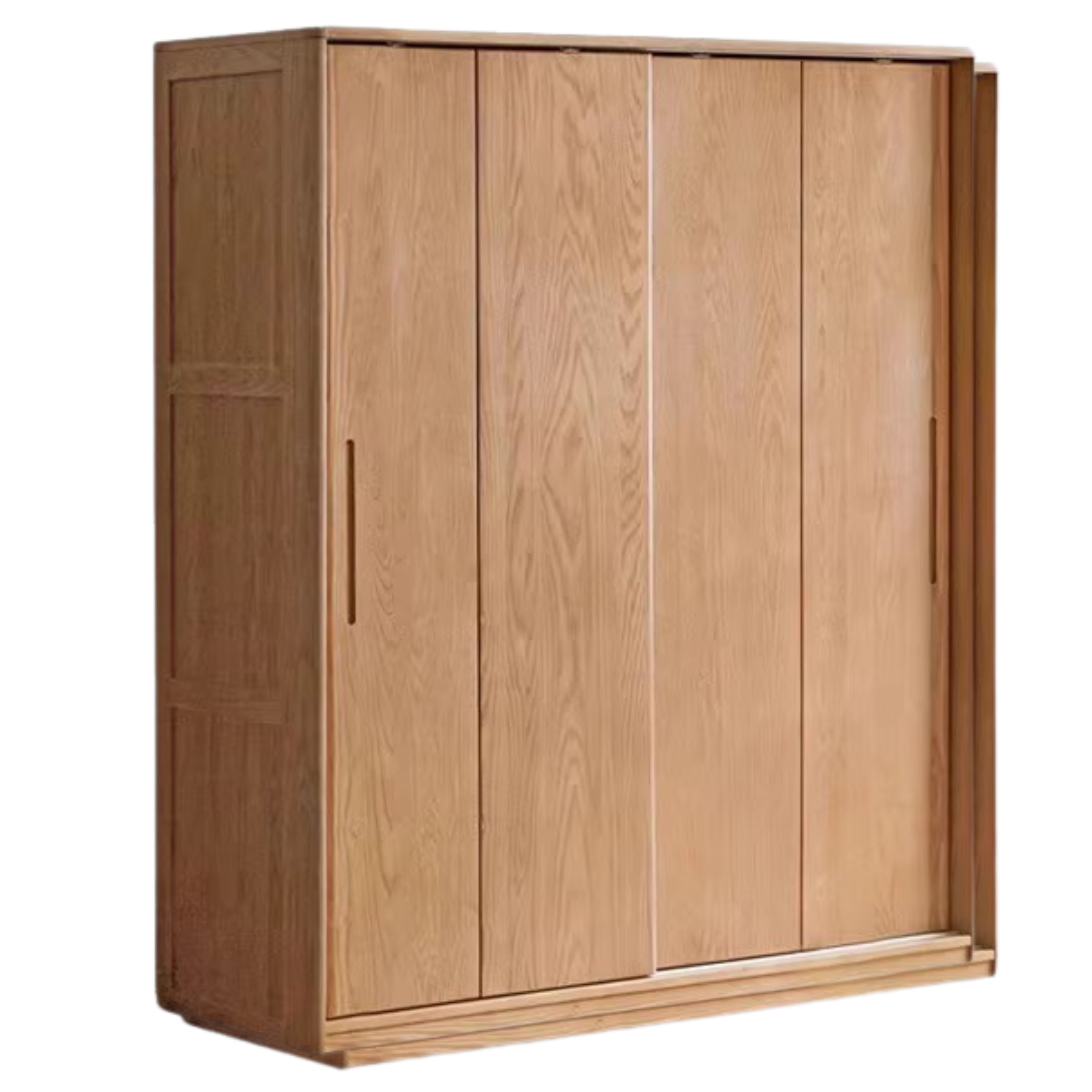 Oak, Ash Solid Wood Wardrobe Sliding Door.