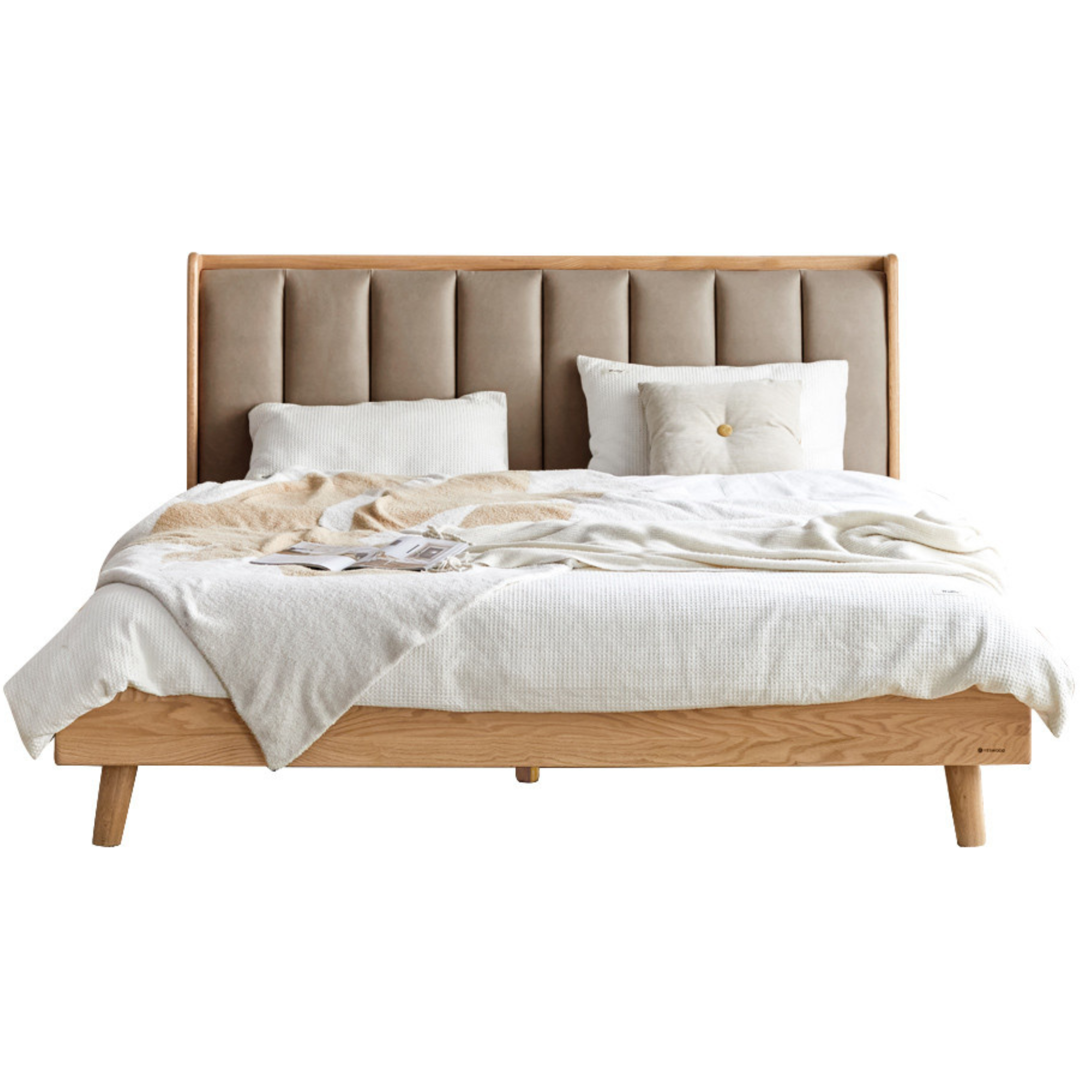 Oak, Ash Solid Wood Technology Cloth Harp Bed