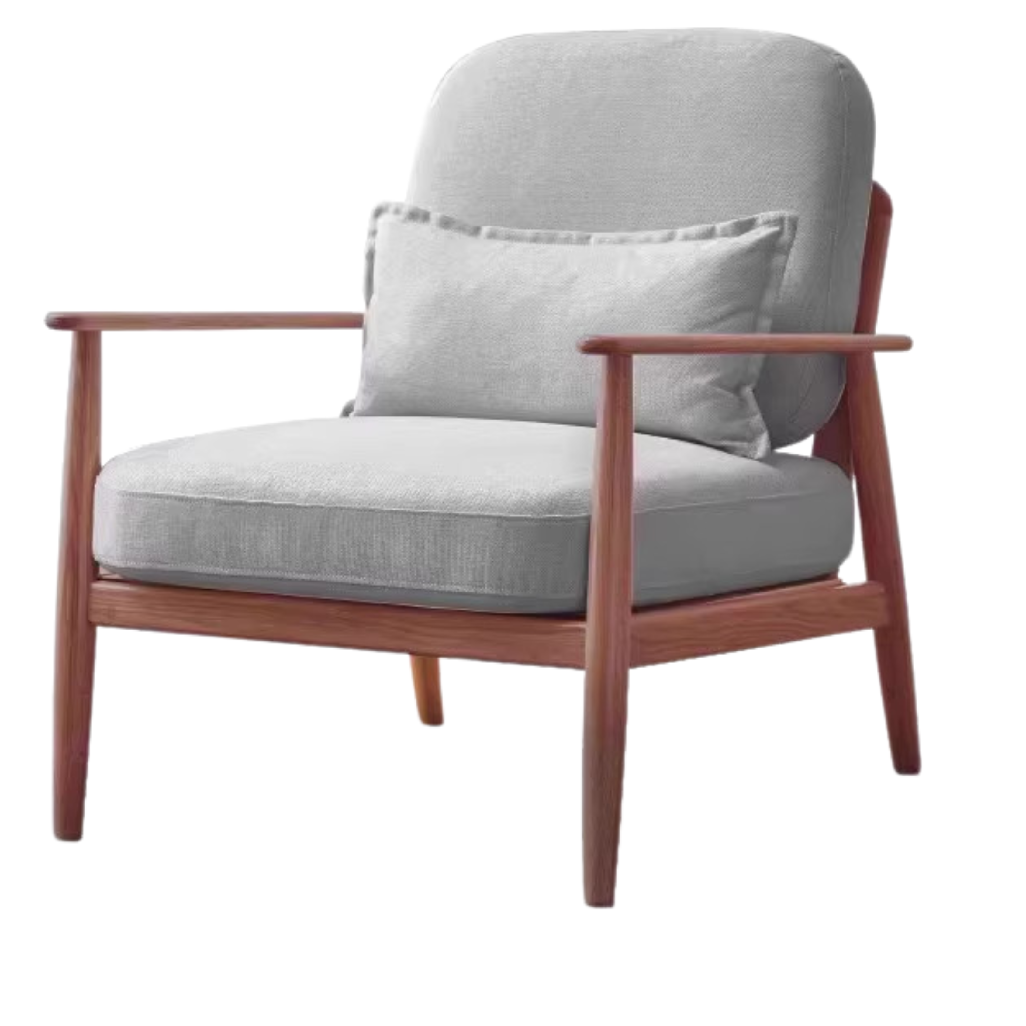 Oak Solid Wood Walnut Color Leisure Combination