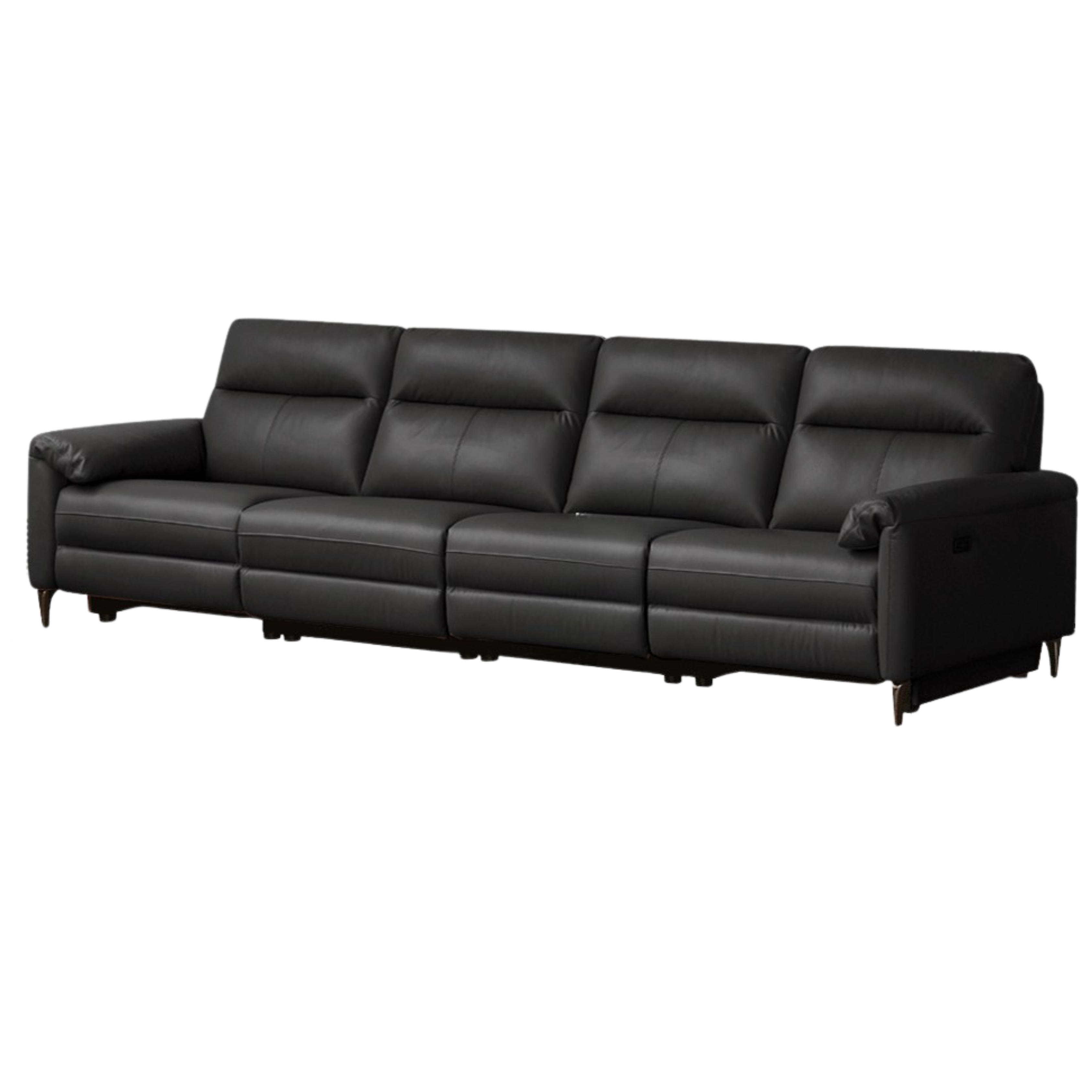 Leather Electric Zero Wall Sofa Italian Light Luxury.