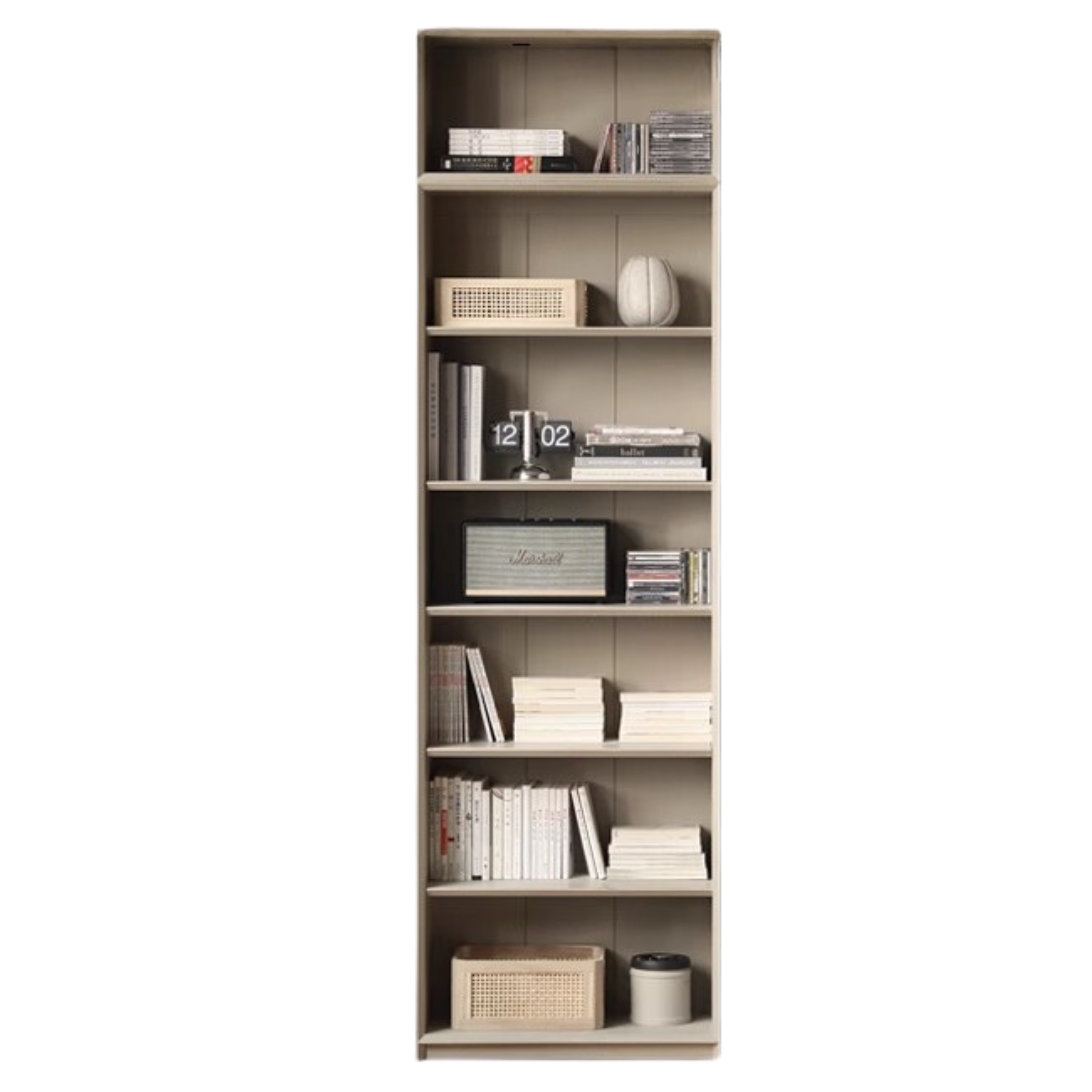 Oak Solid Wood Combination Bookcase Light Luxury, Floor-To-Ceiling Bookshelf