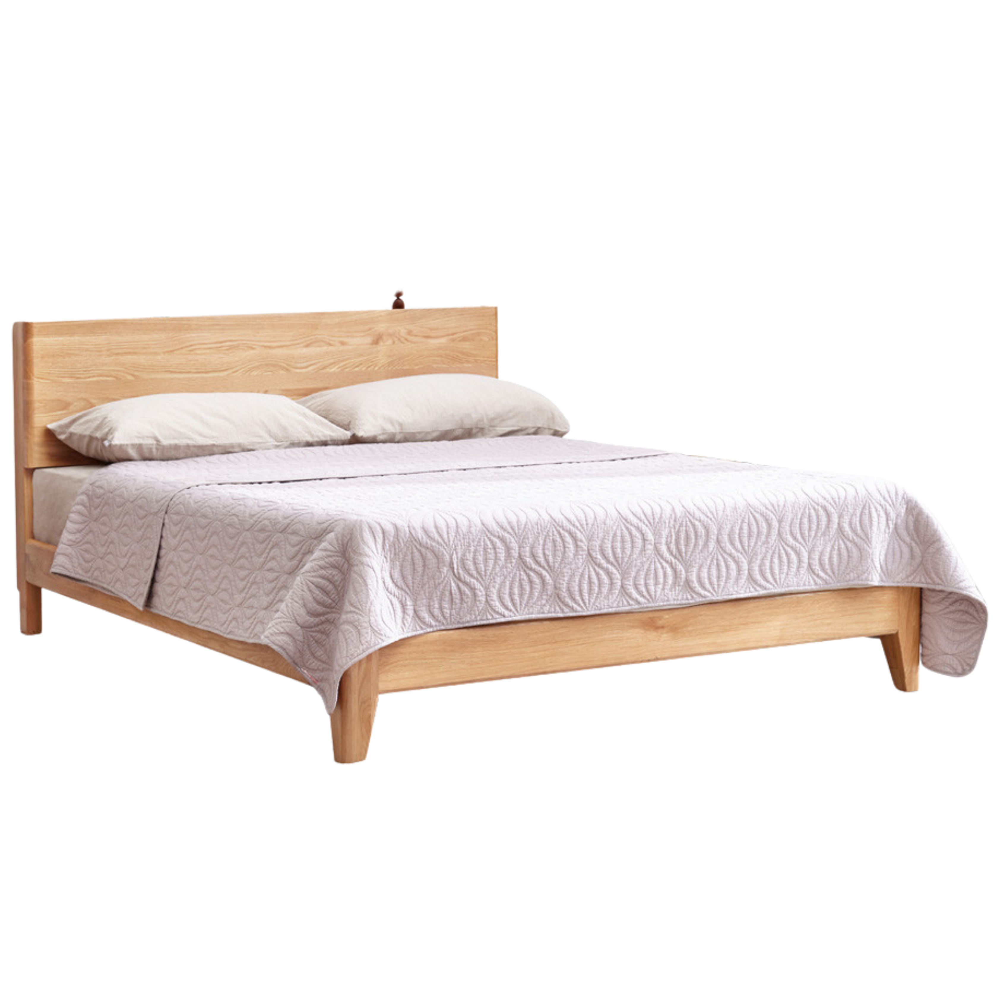 Oak Solid Wood with LED Light Bed