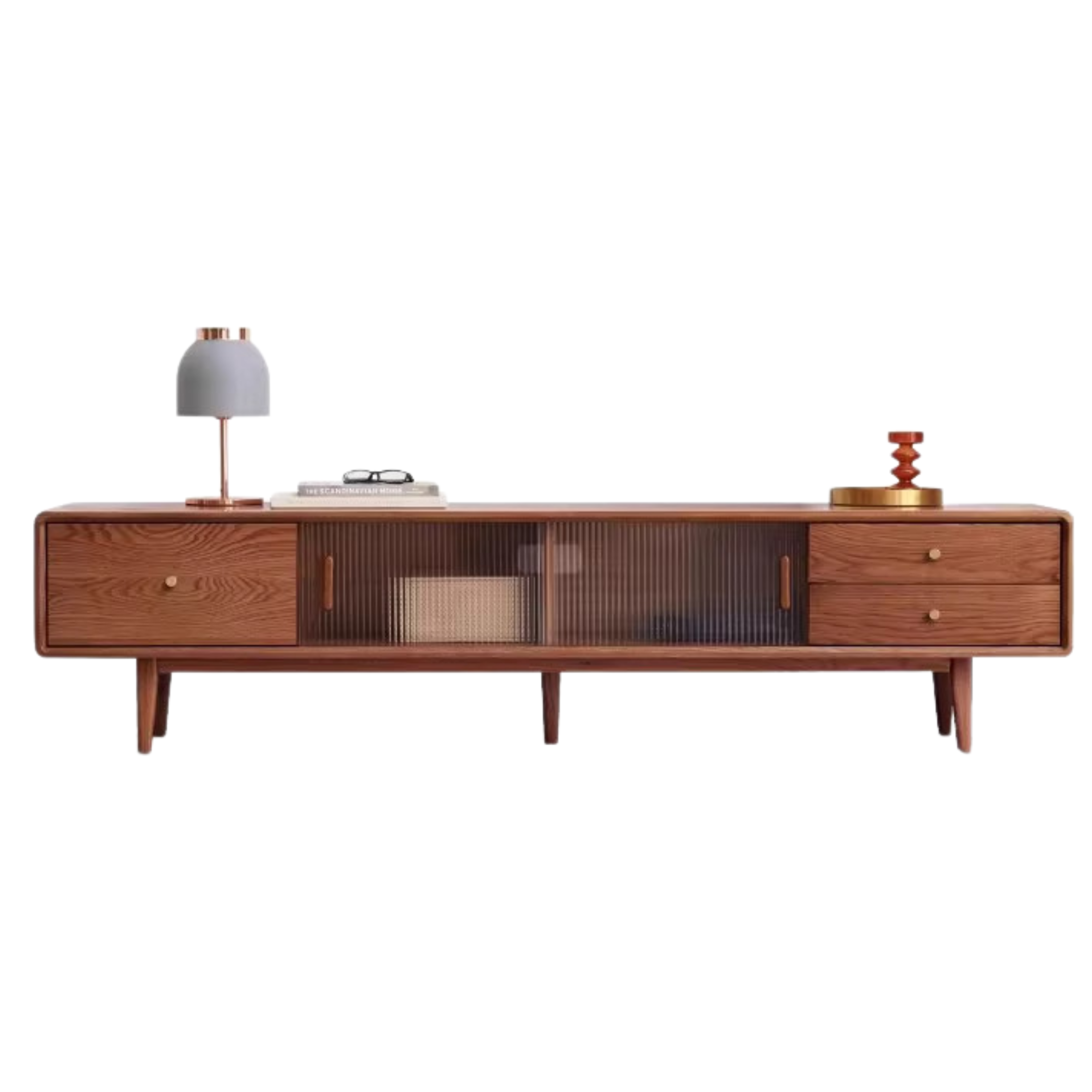 Oak, Beech, Rubber Solid Wood TV Stand