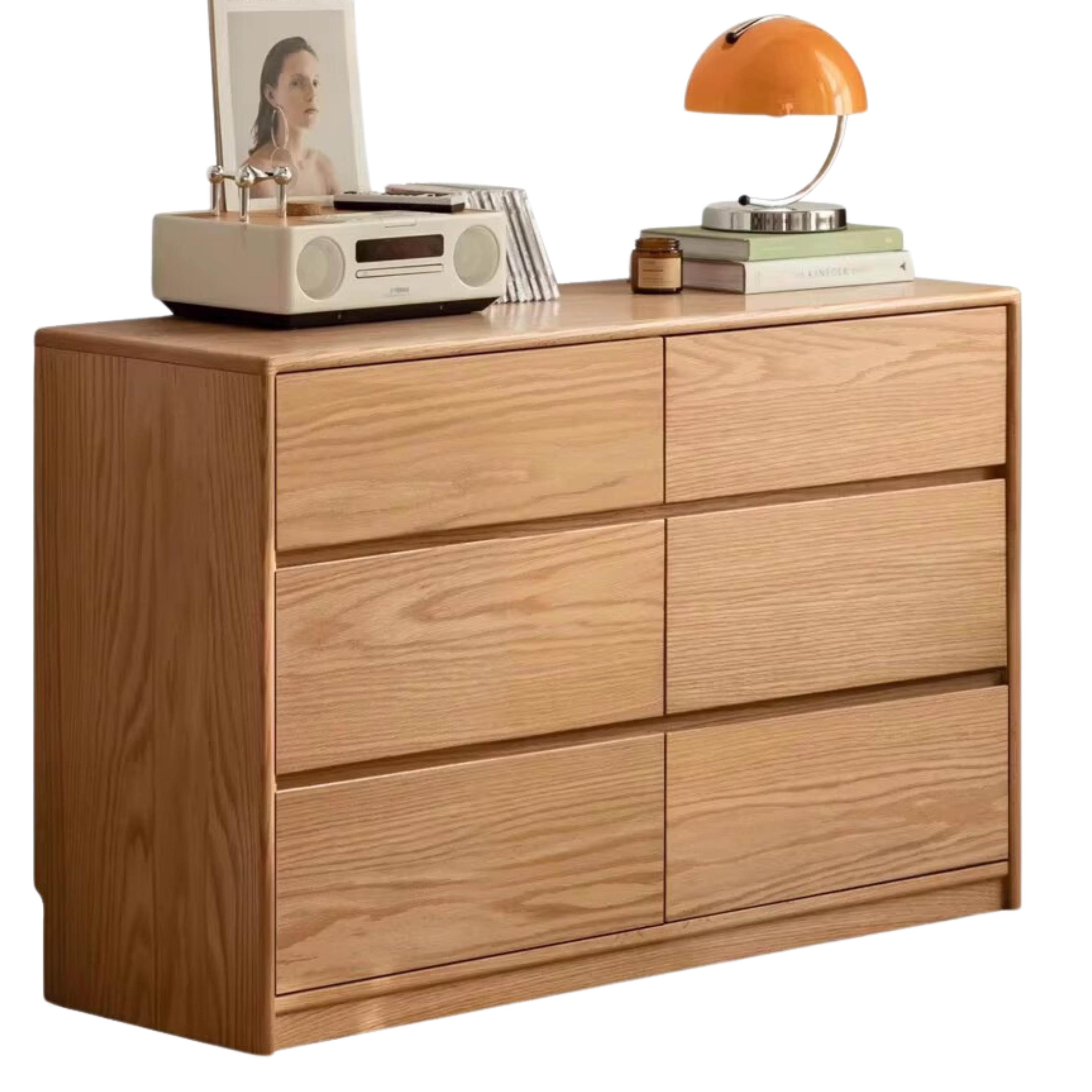 Oak, Black Walnut, Beech Solid Wood, Solid Rubberwood Storage Drawer