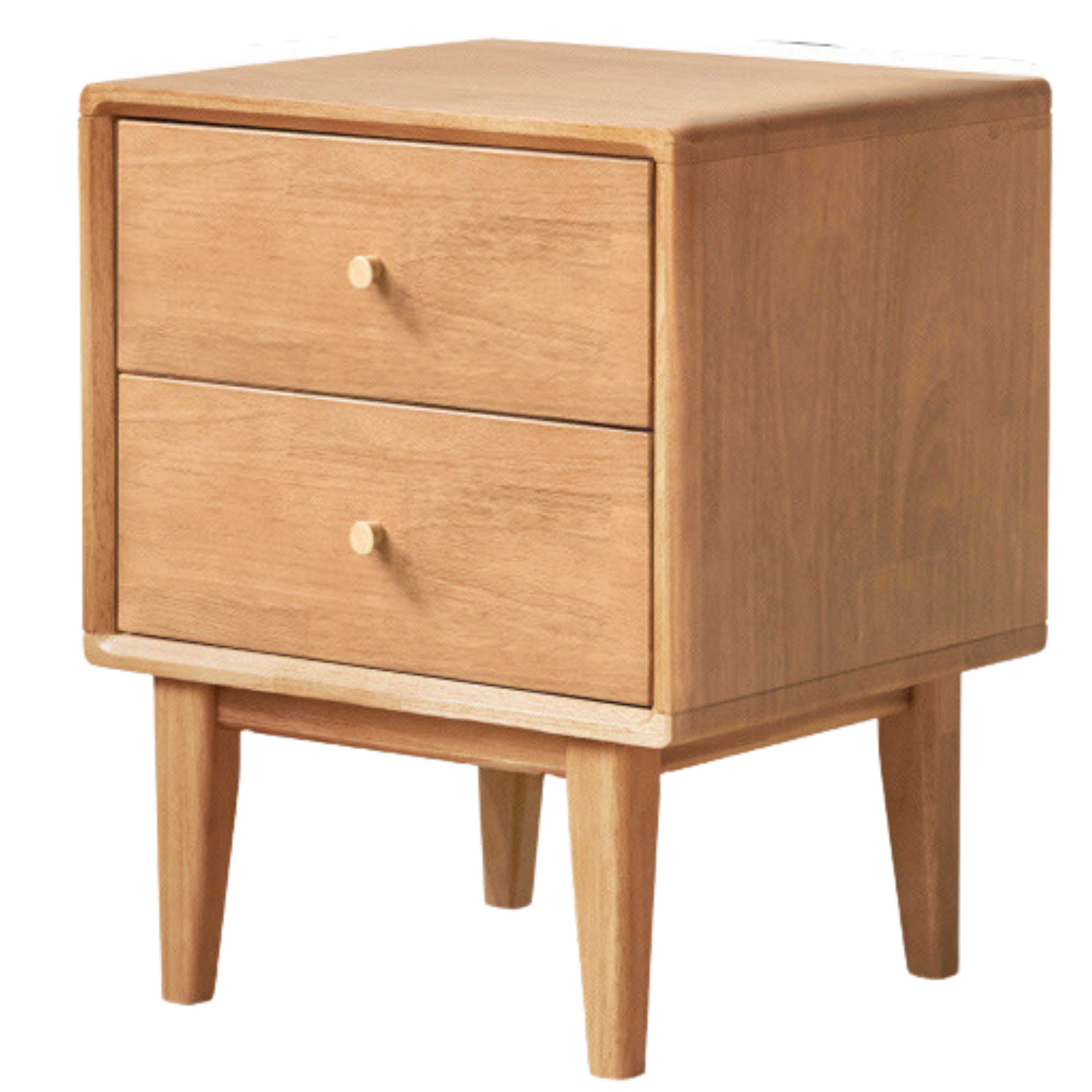Ash, Oak Solid Wood, Solid RubberWood Nightstand)