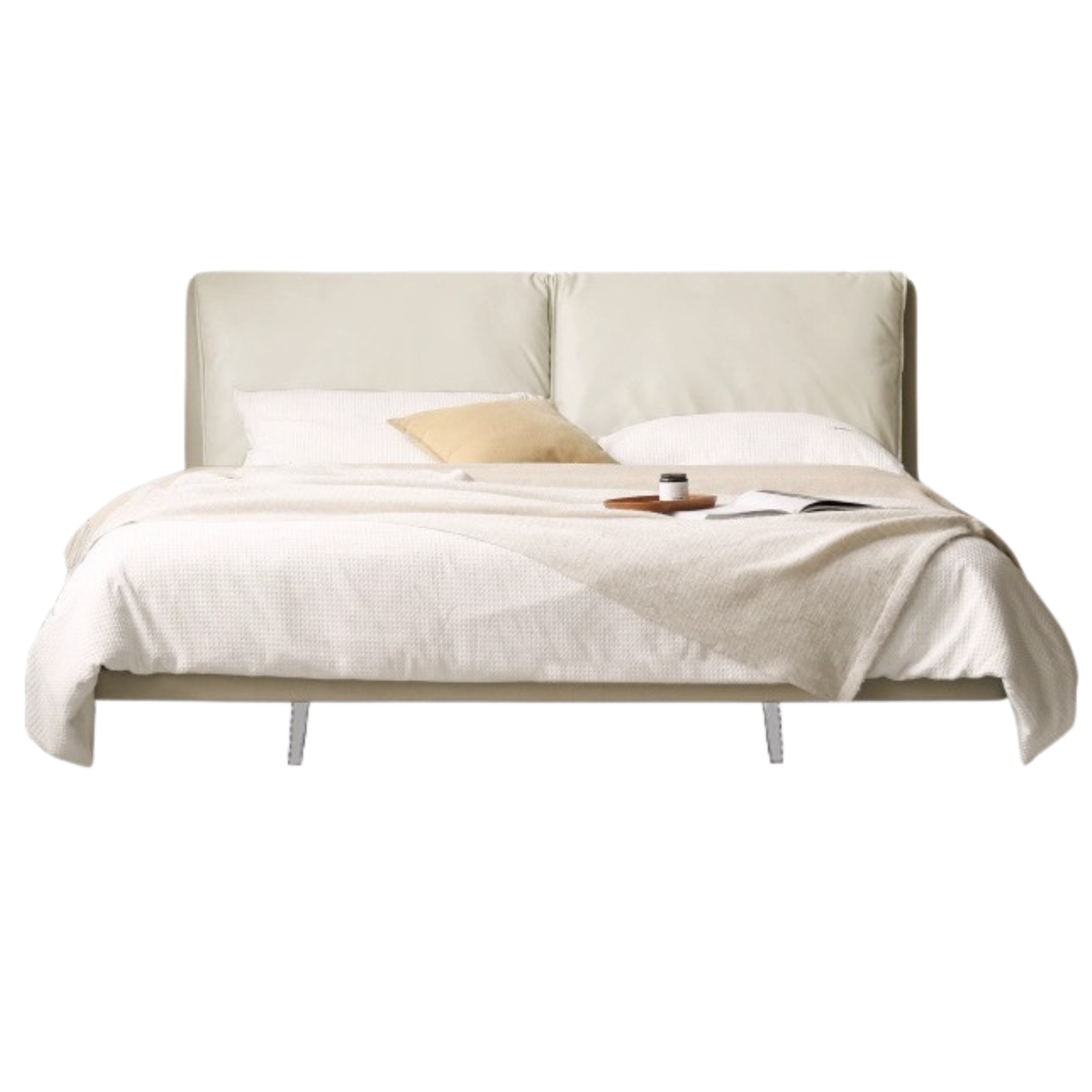 Suspension Technology Fabric Bed,Leather Bed with Light