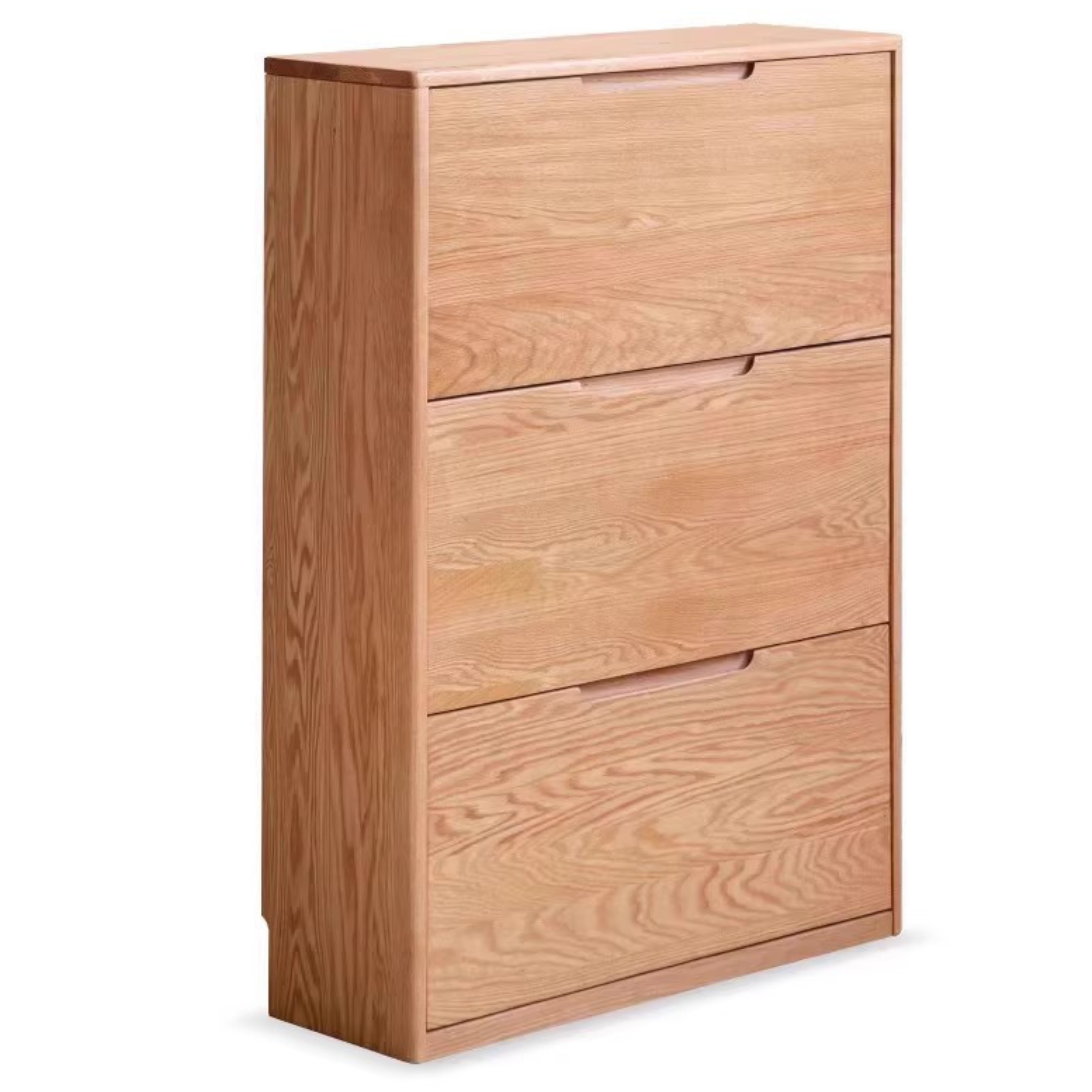 Oak, Poplar Solid Wood Ultra Thin Shoe Cabinet
