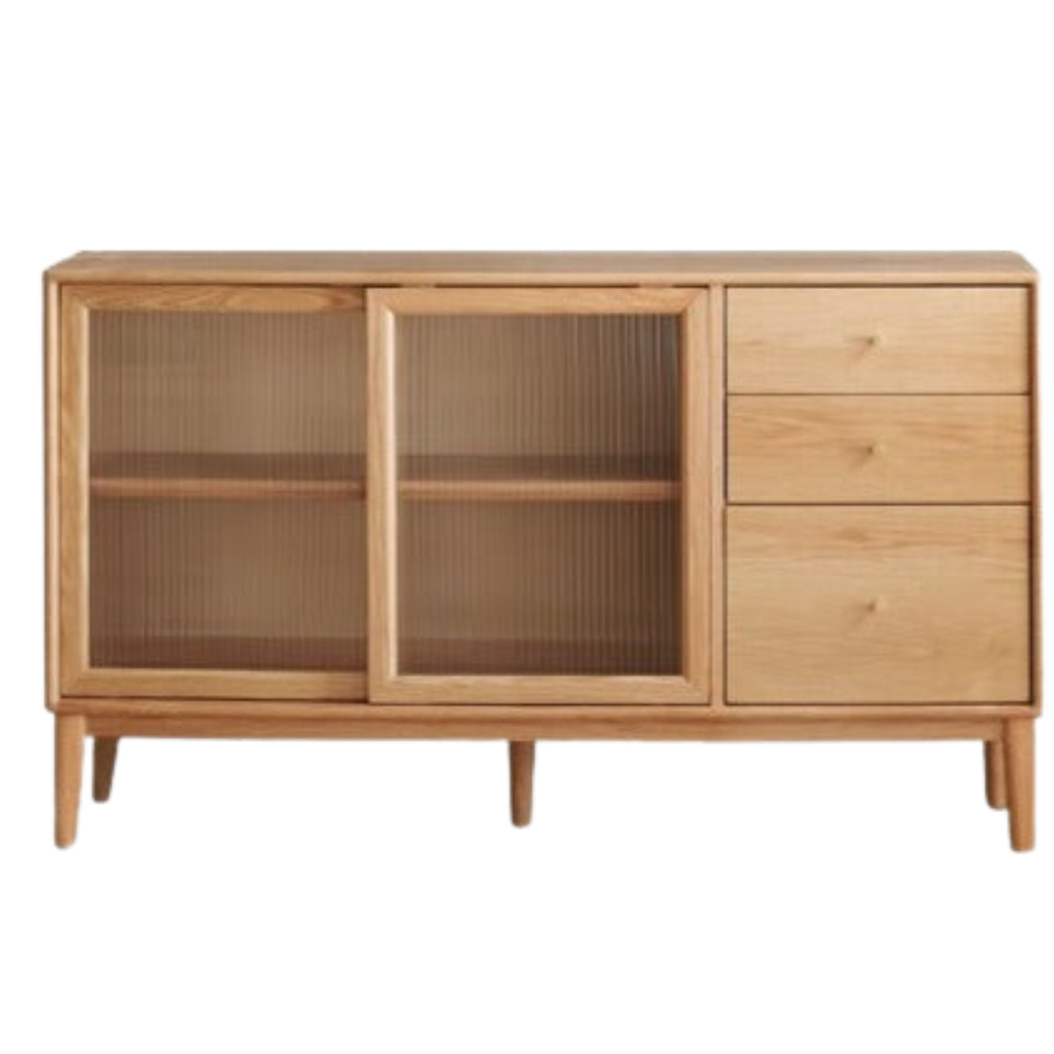 Solid Rubberwood, Oak, Beech Solid Wood Buffet Cabinet, Sideboard