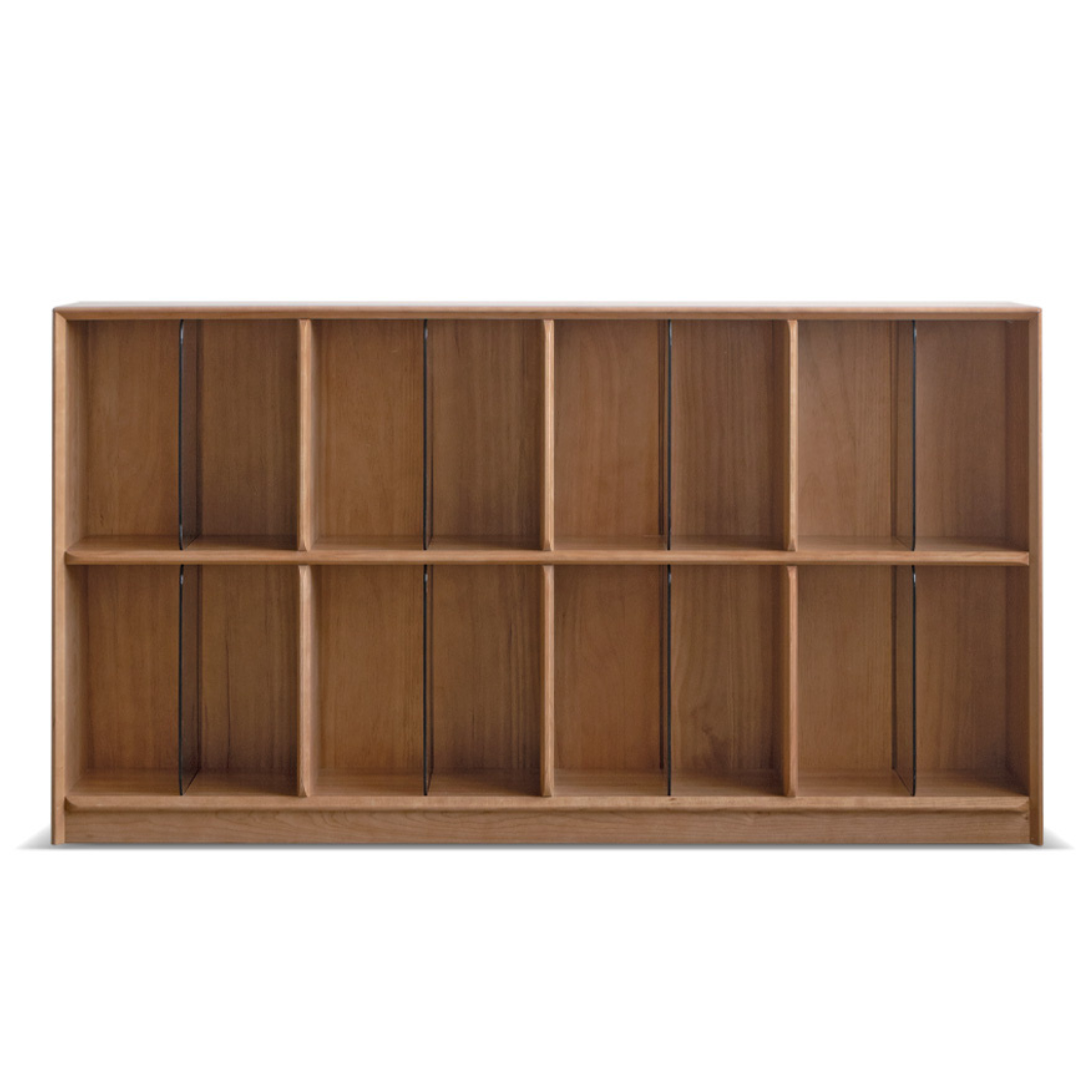 Oak, Ash Solid Wood Integrated Display Bookcase.