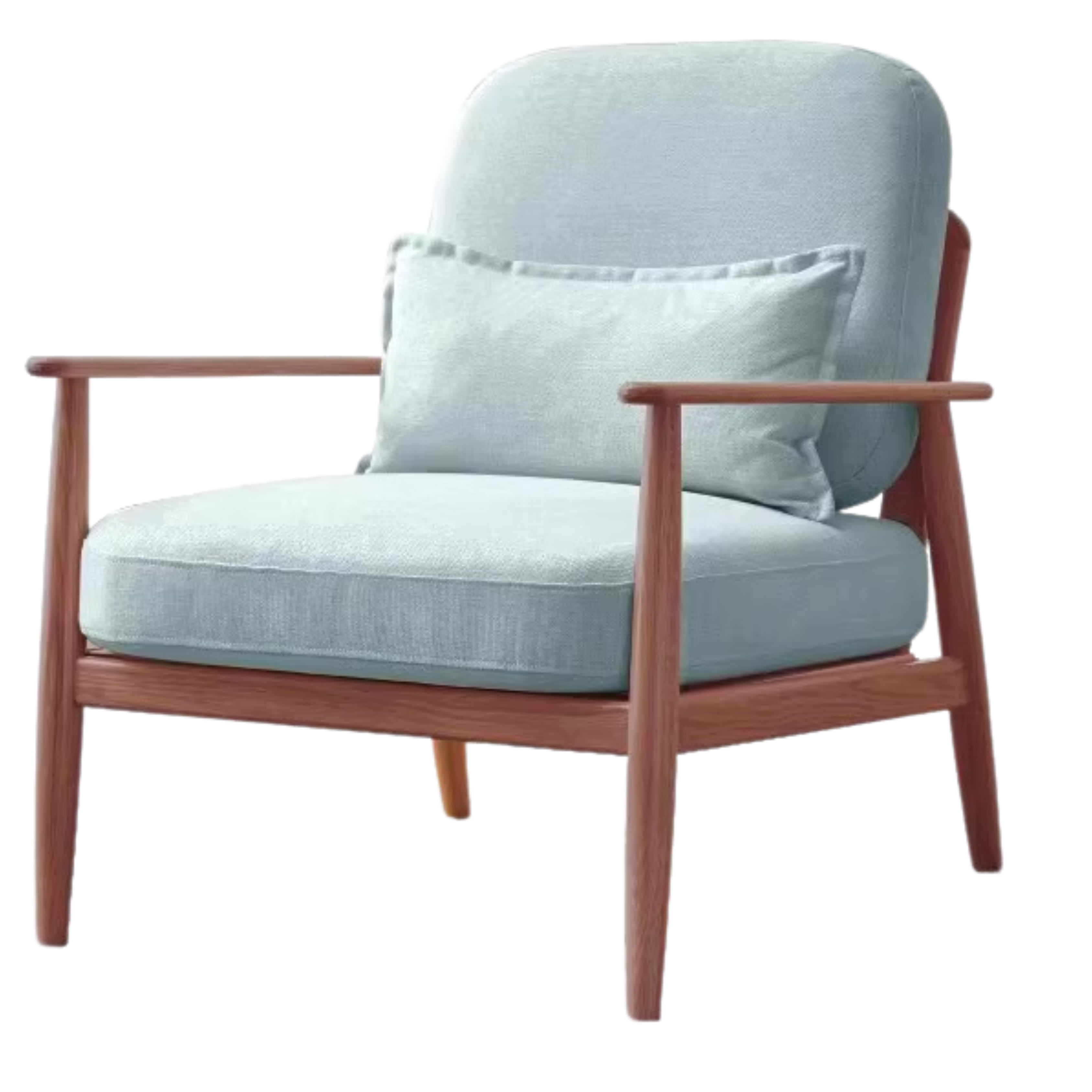 Oak Solid Wood Walnut Color Leisure Combination