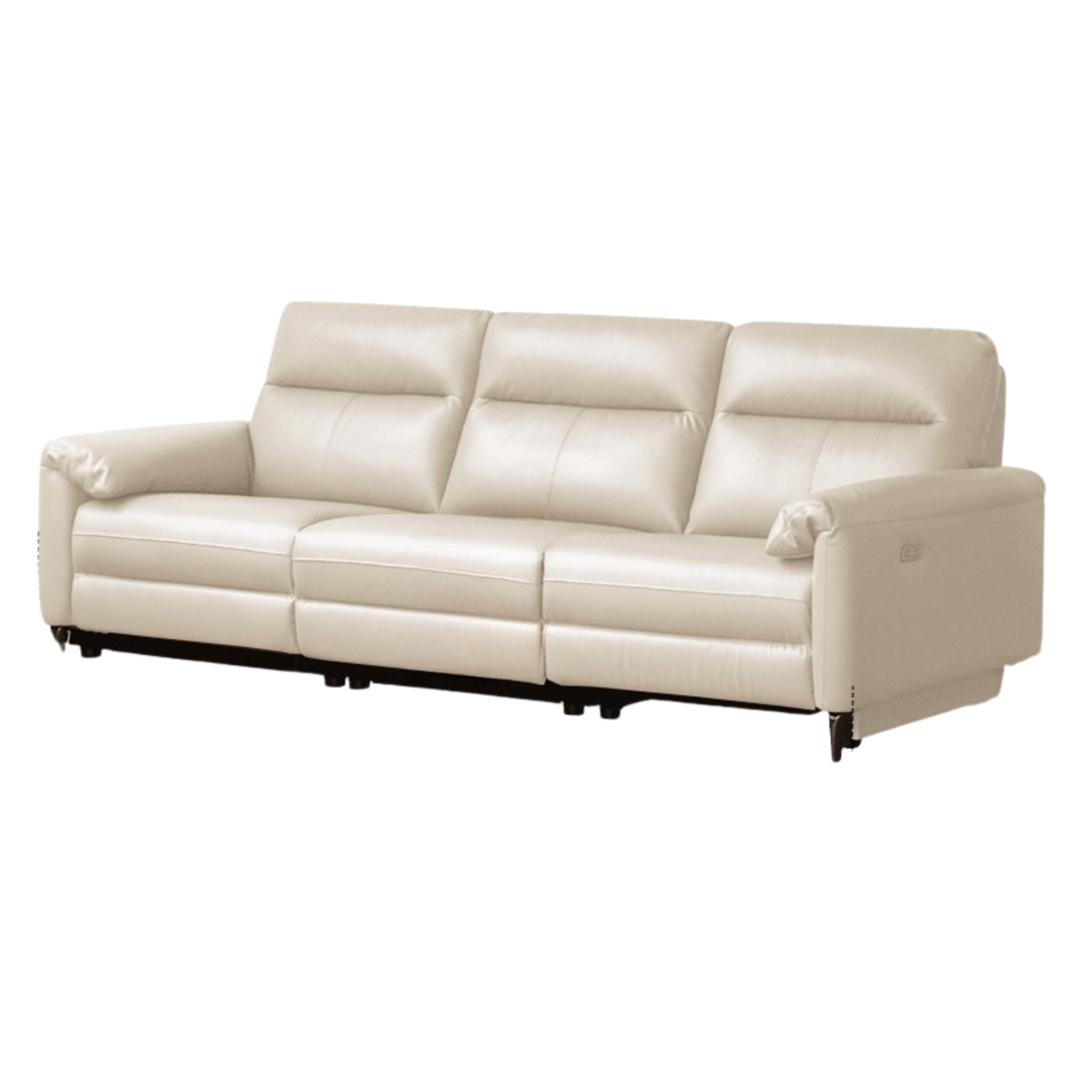 Leather Electric Zero Wall Sofa Italian Light Luxury.