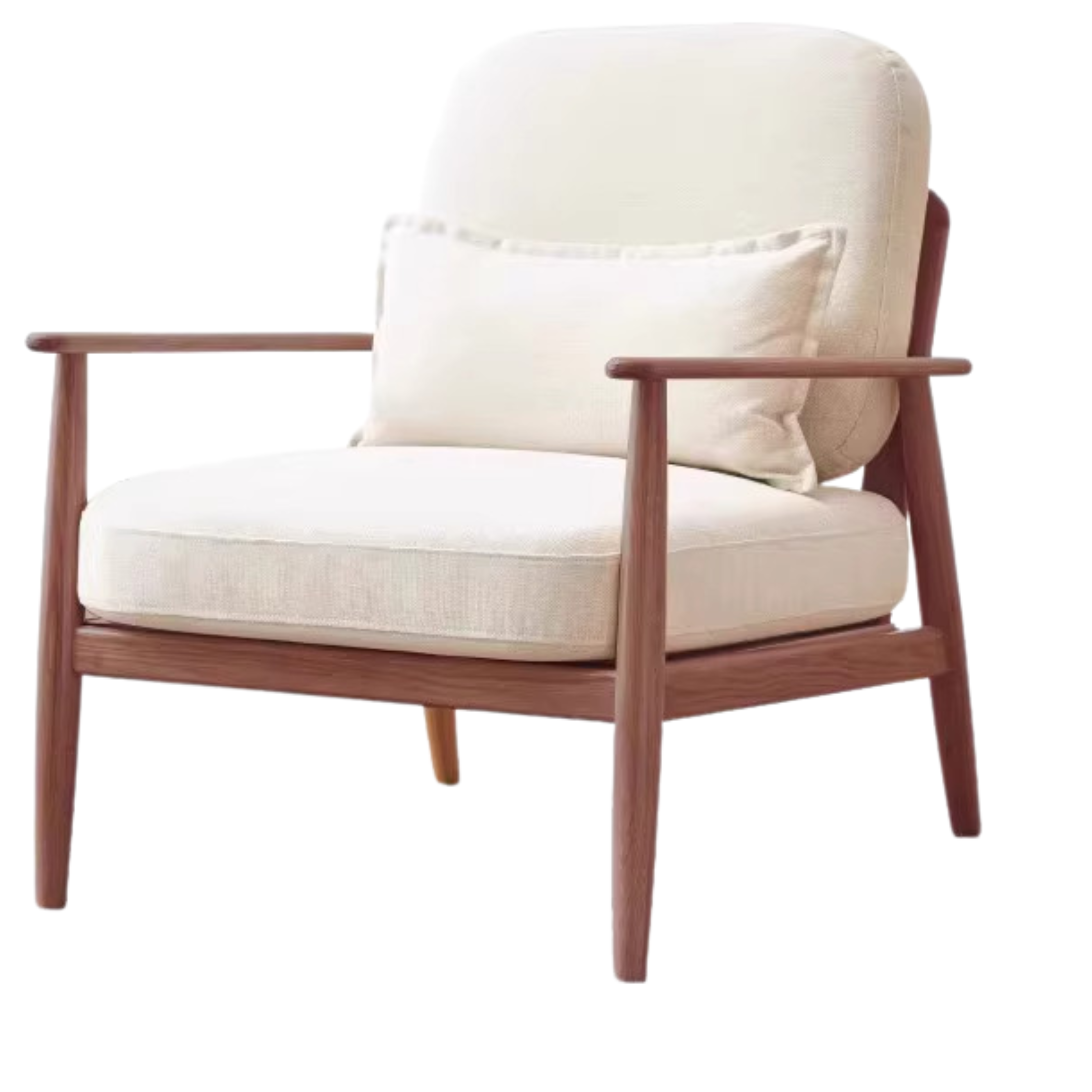 Oak Solid Wood Walnut Color Leisure Combination