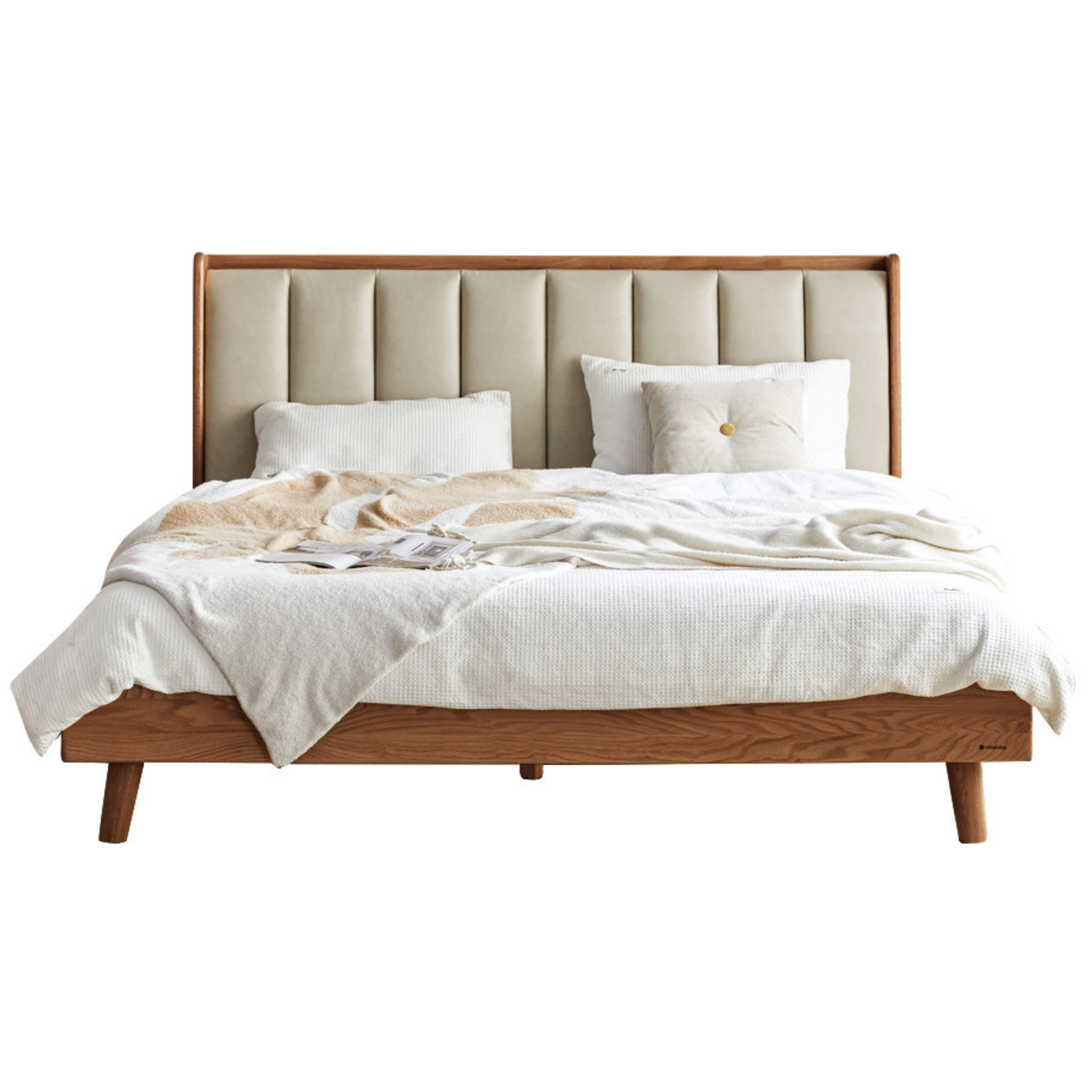 Oak, Ash Solid Wood Technology Cloth Harp Bed