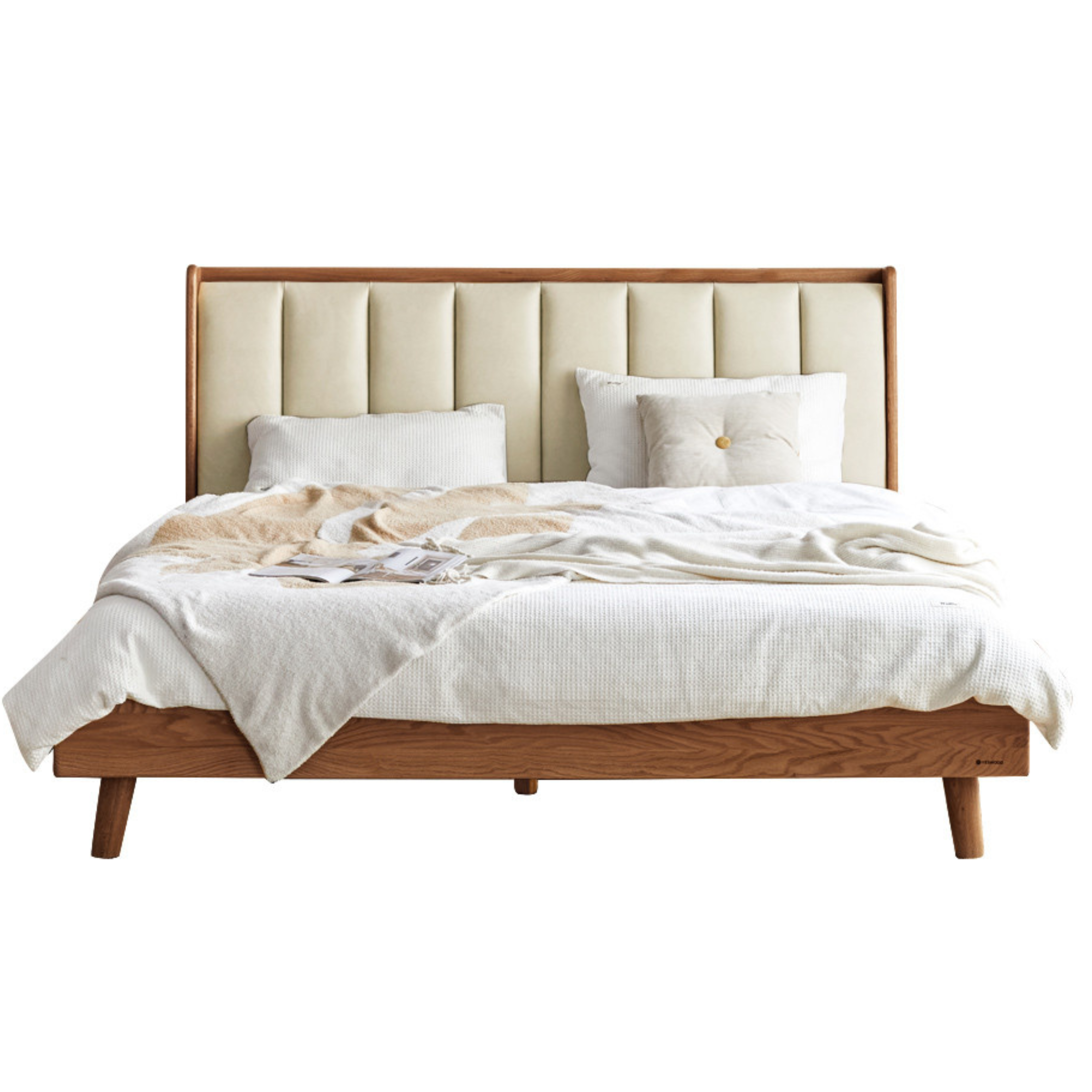 Oak, Ash Solid Wood Technology Cloth Harp Bed