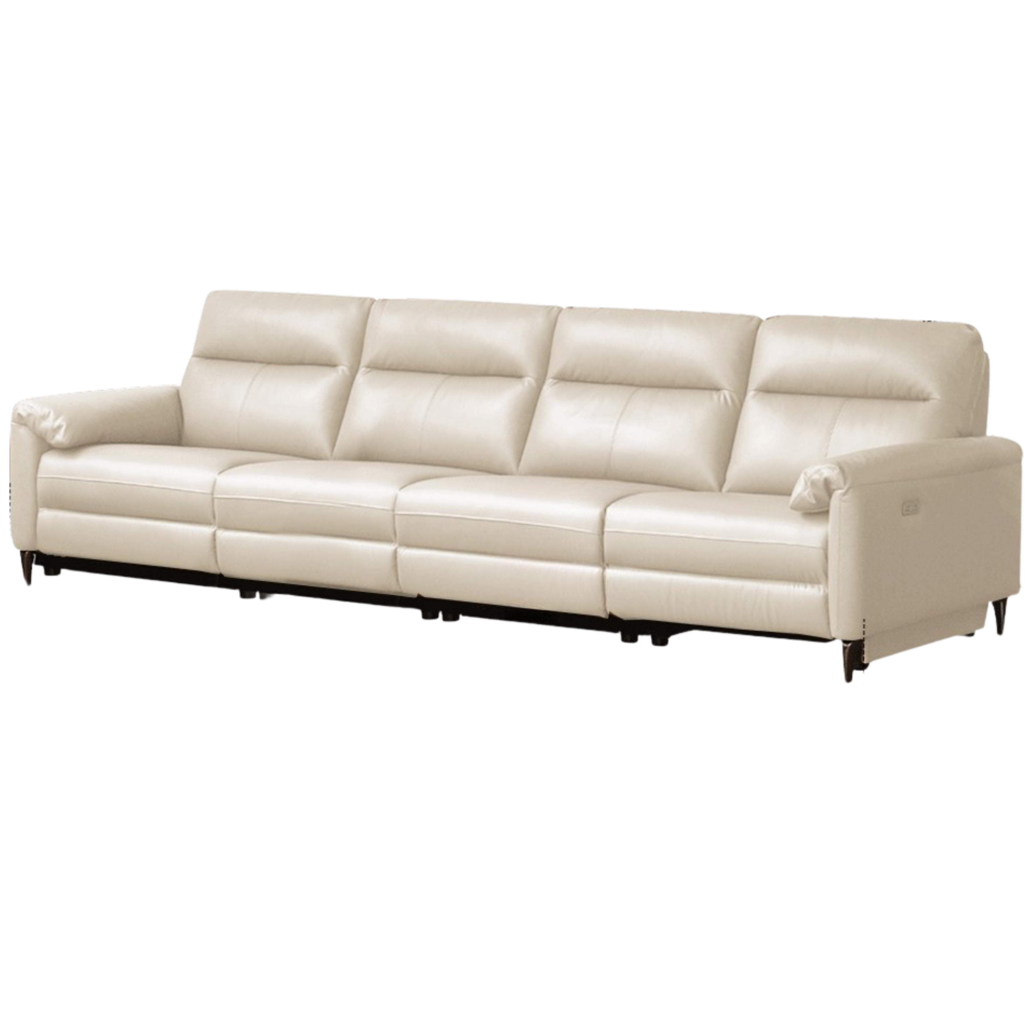 Leather Electric Zero Wall Sofa Italian Light Luxury.