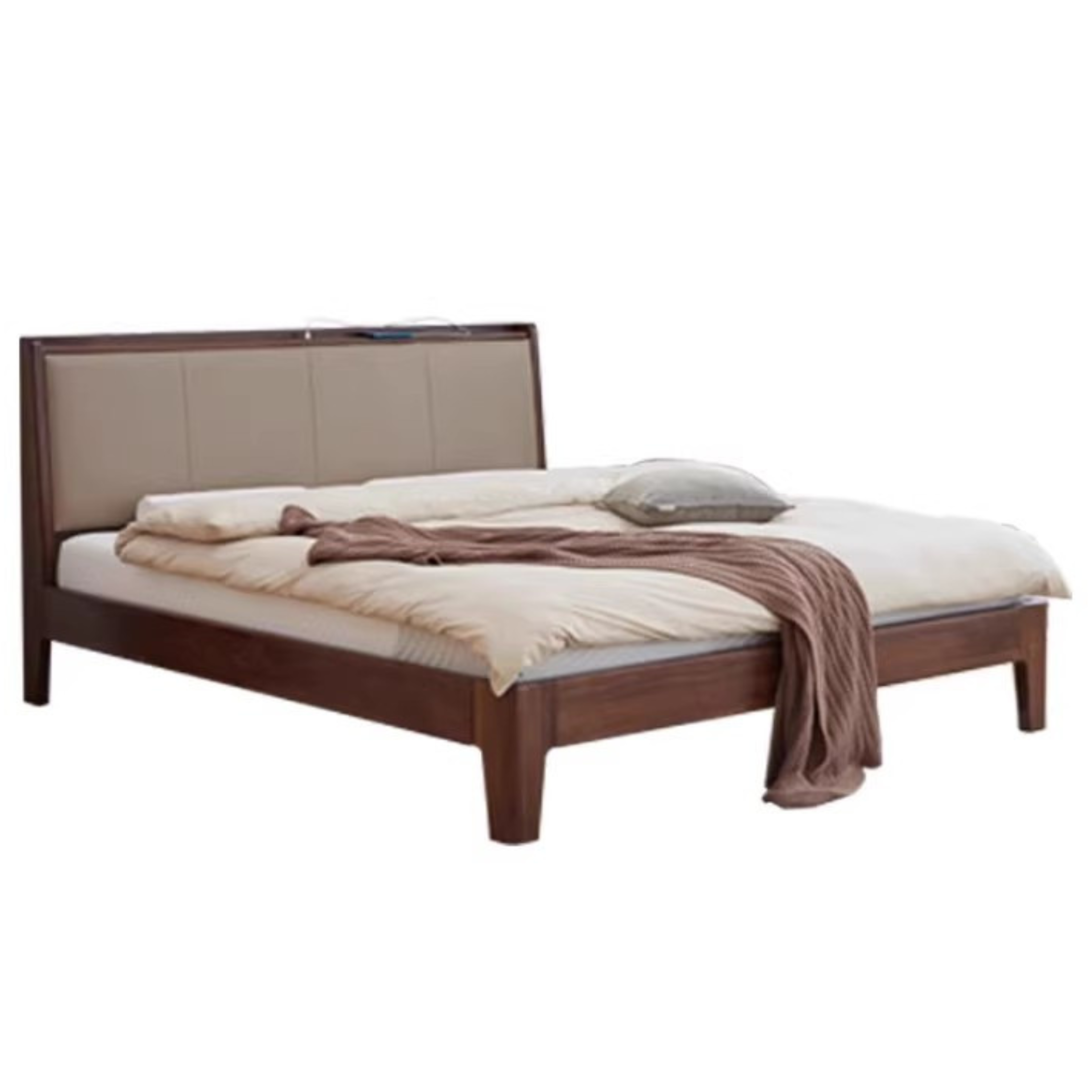 Black Walnut Solid Wood Top Layer Cowhide