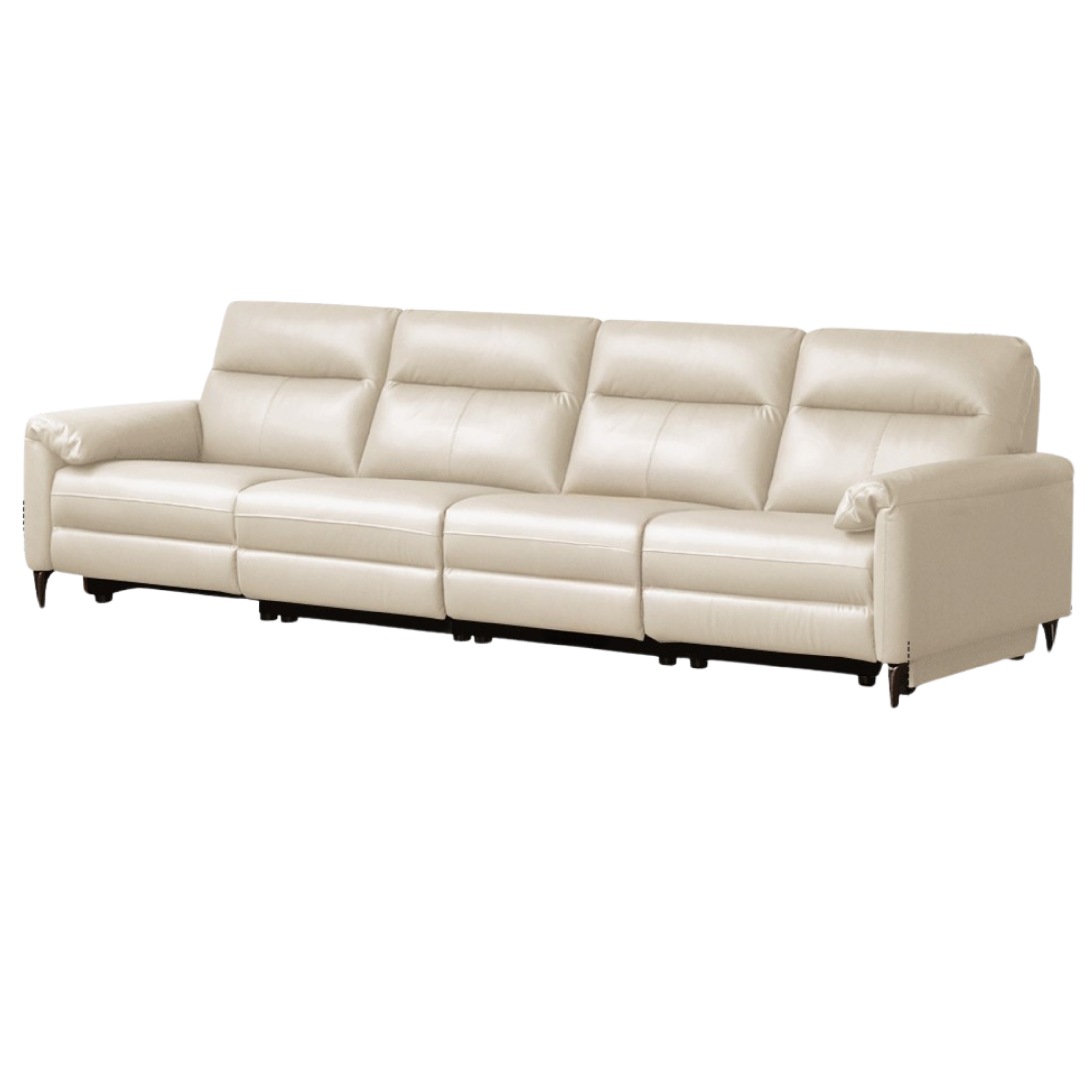 Leather Electric Zero Wall Sofa Italian Light Luxury.
