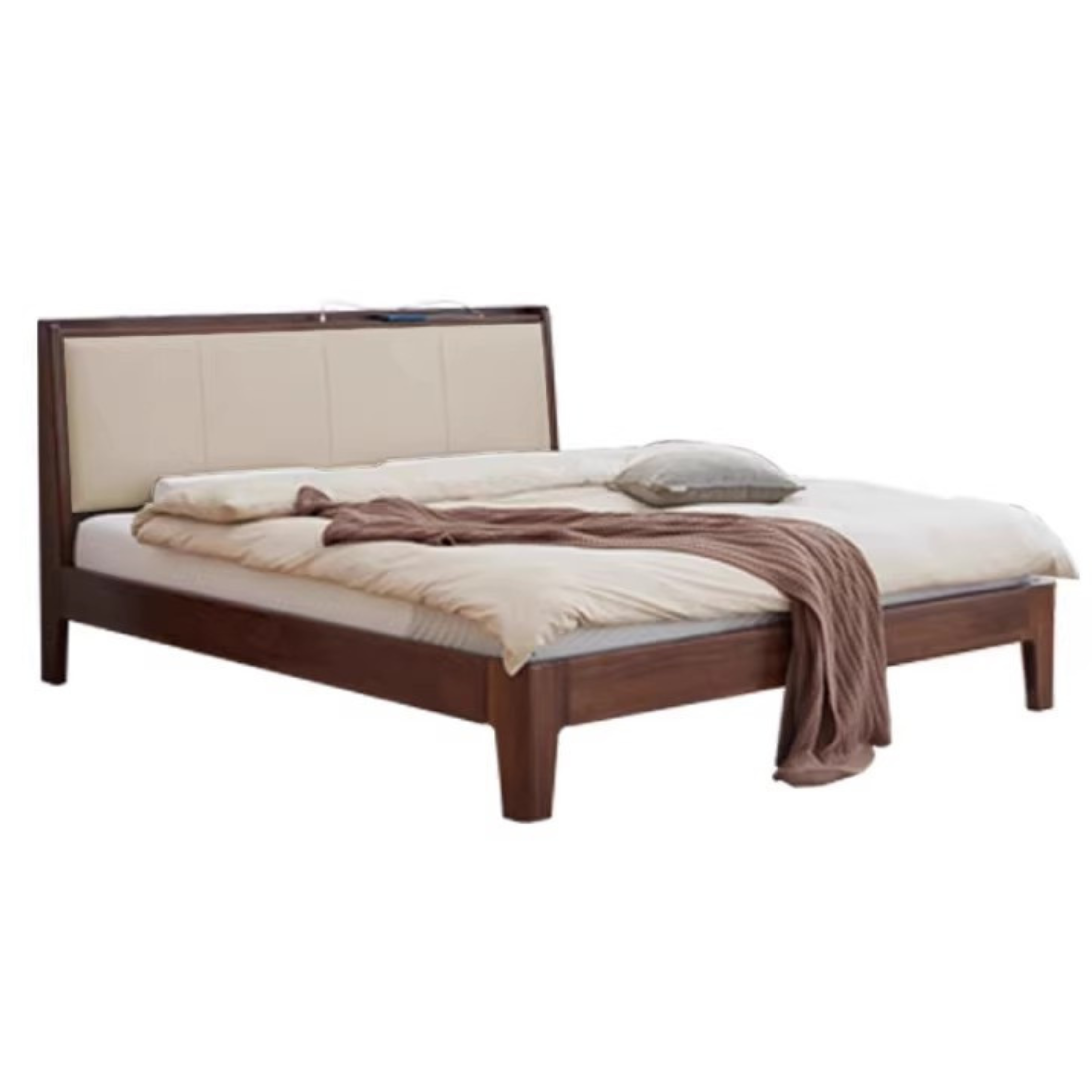 Black Walnut Solid Wood Top Layer Cowhide