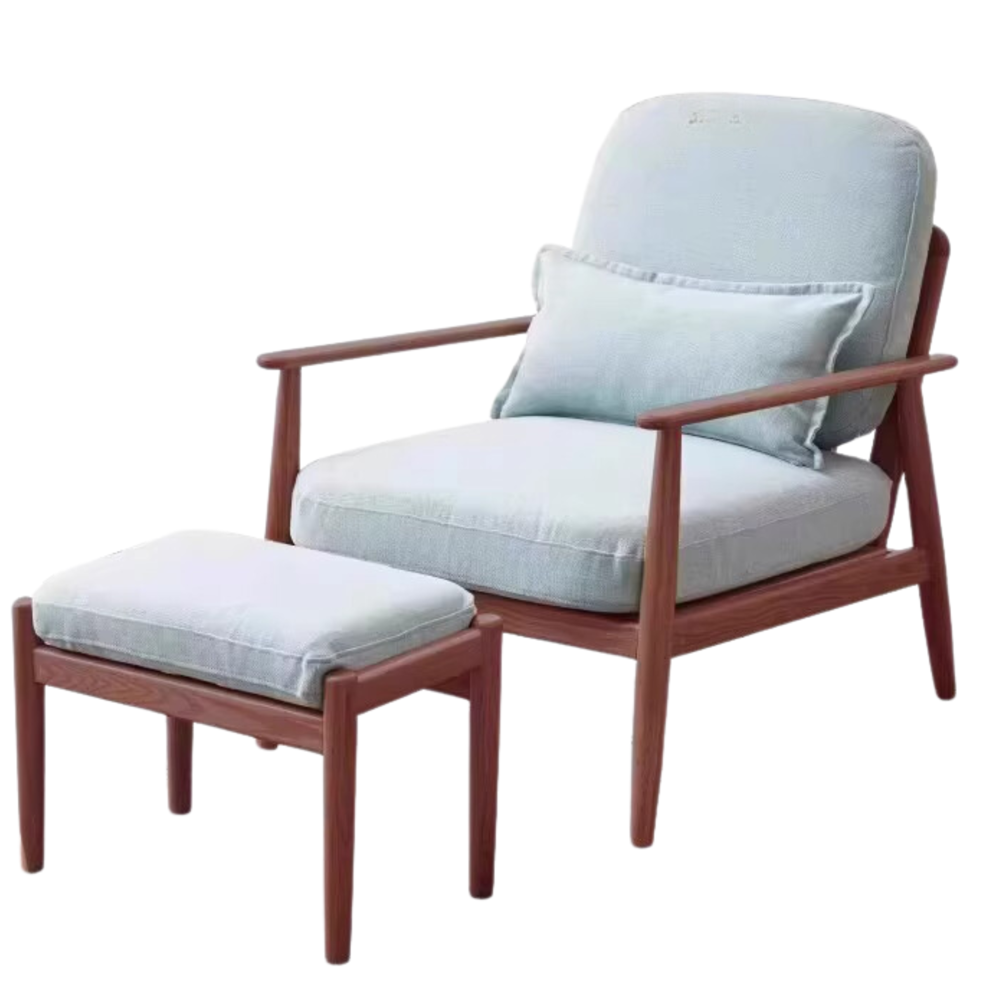 Oak Solid Wood Walnut Color Leisure Combination