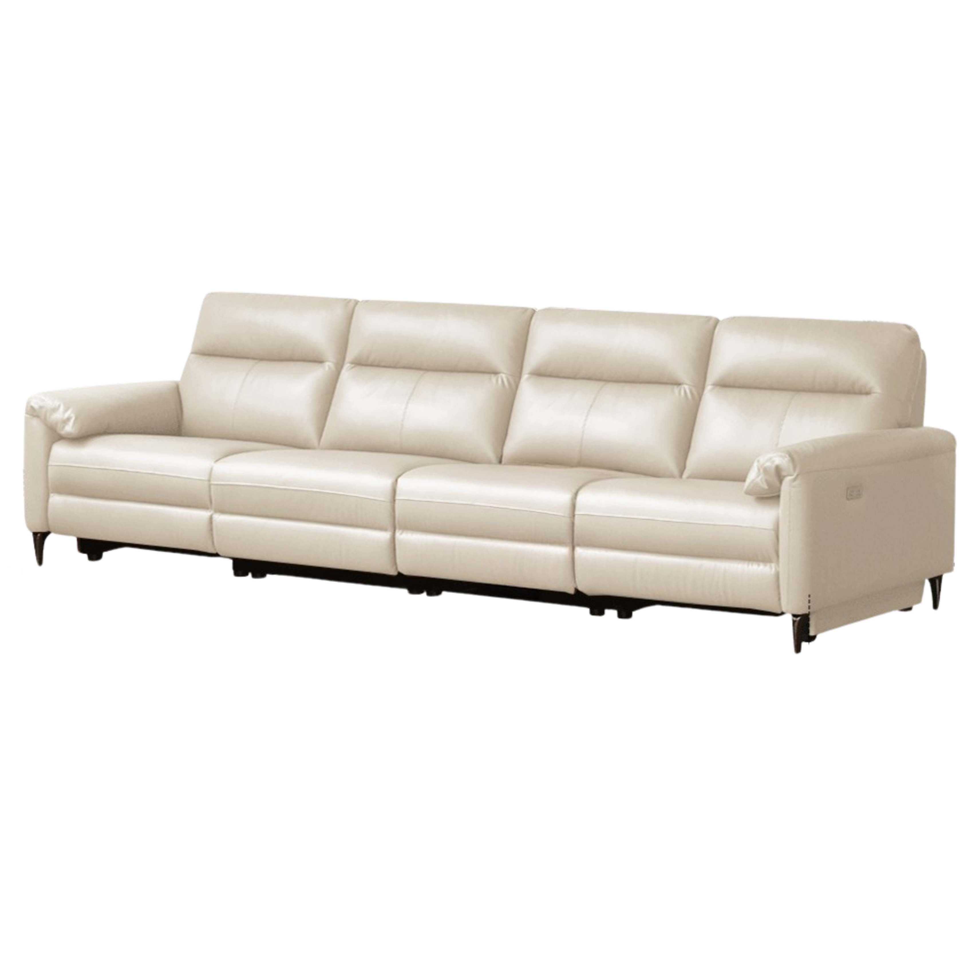 Leather Electric Zero Wall Sofa Italian Light Luxury.