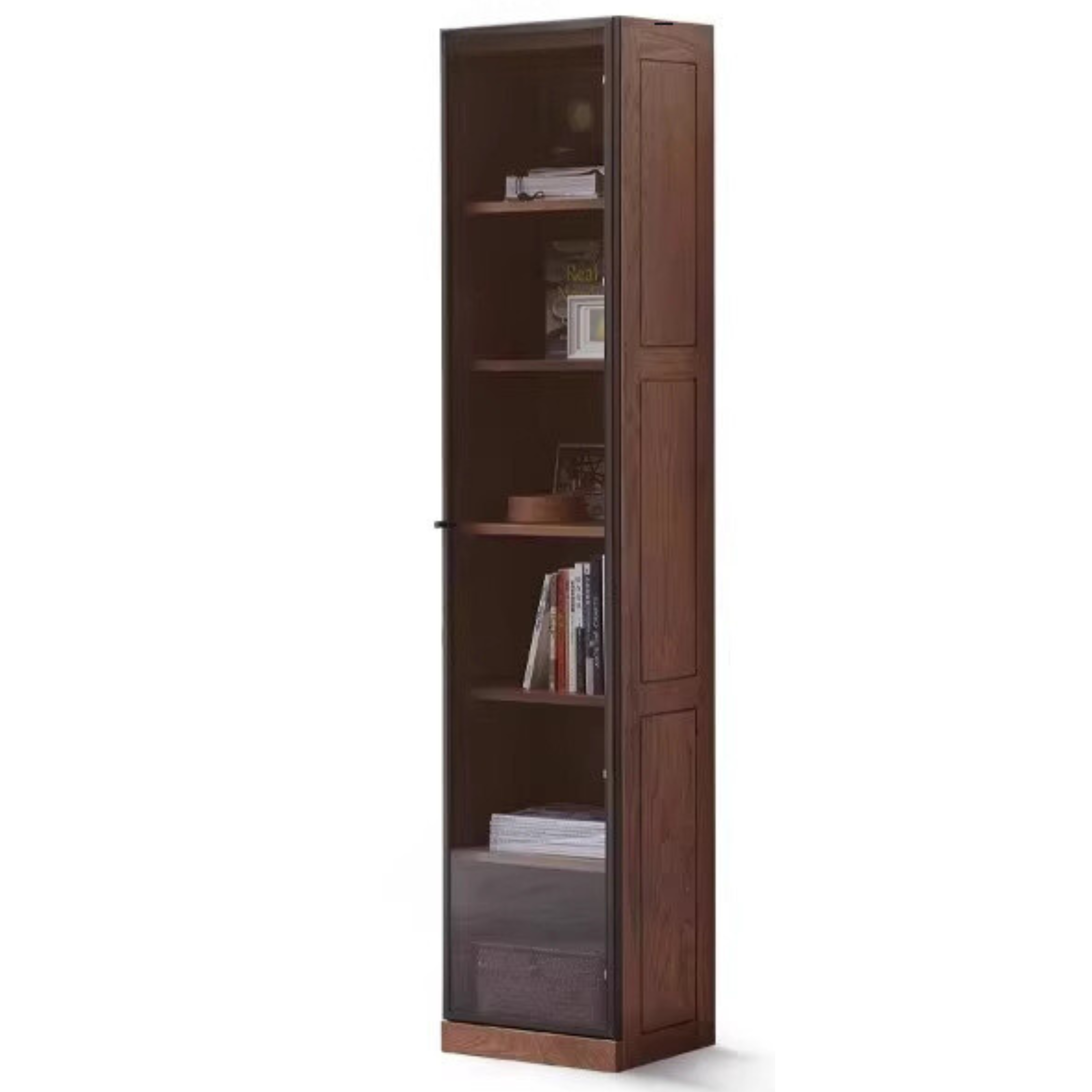 Oak, Solid Rubberwood Bookshelf, Bookcase