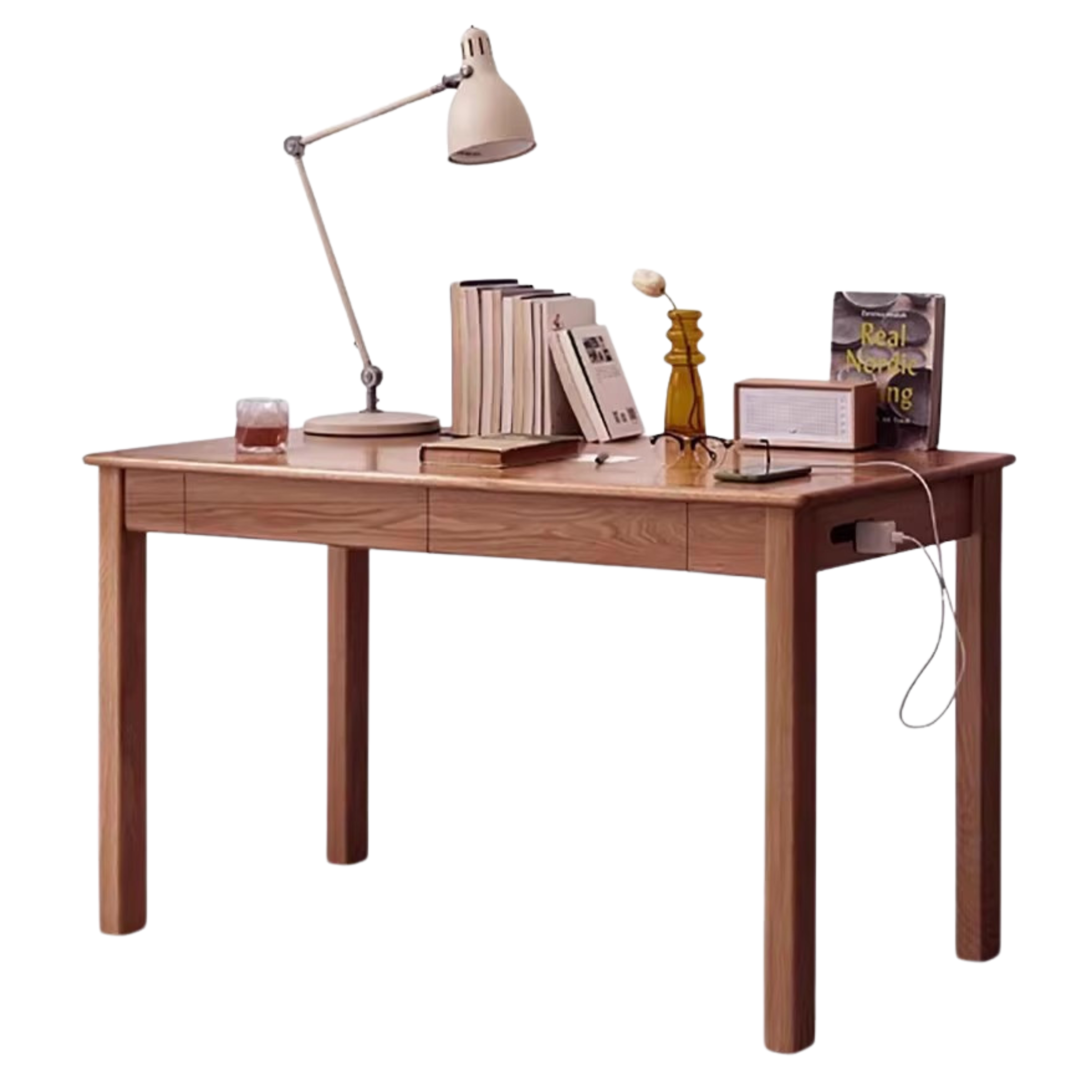 Black Walnut ,Oak, Ash, Sandalwood Solid Wood Office Desk