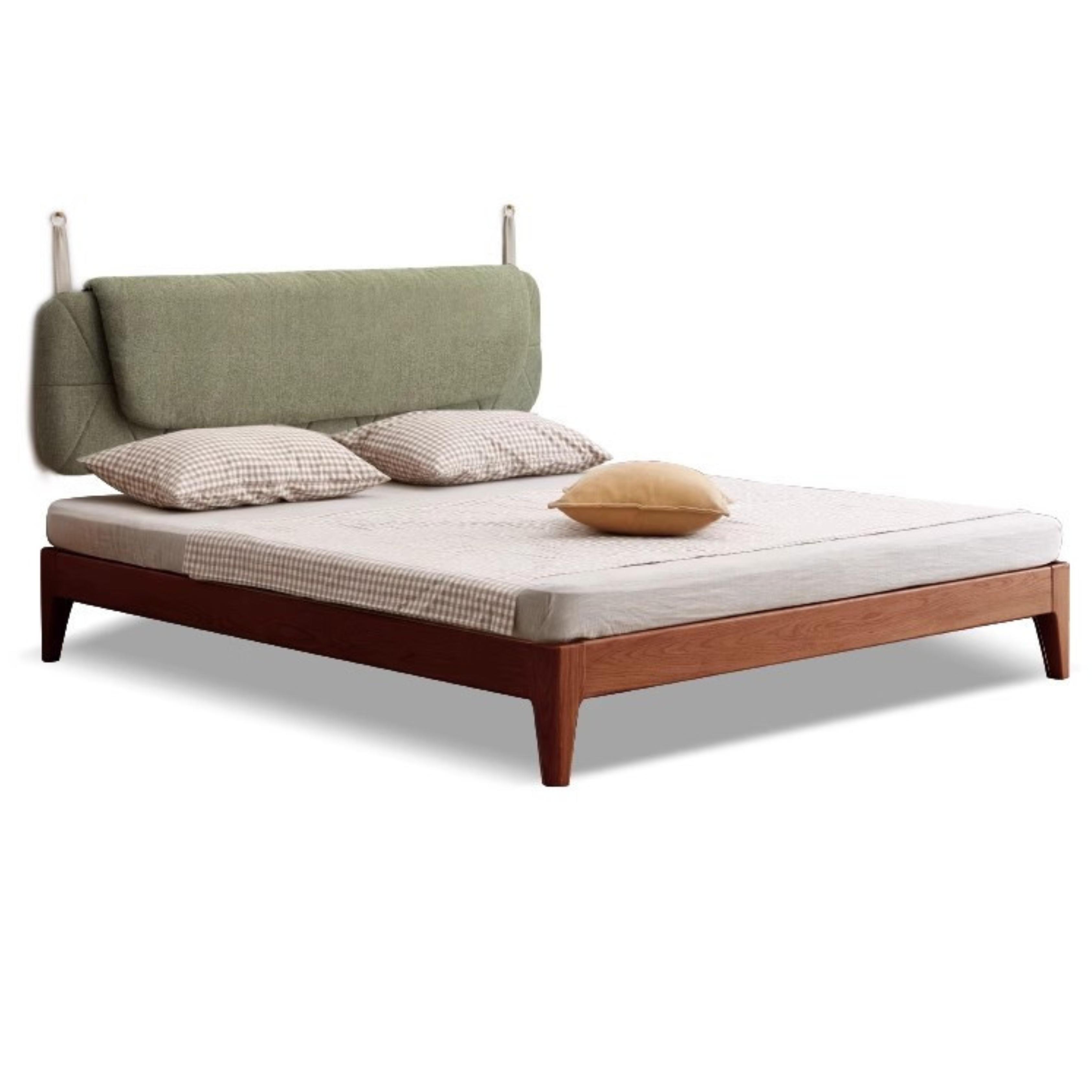 Oak, Ash Solid Wood Platform Bed, Headboard-Free Bed Modern Minimalist