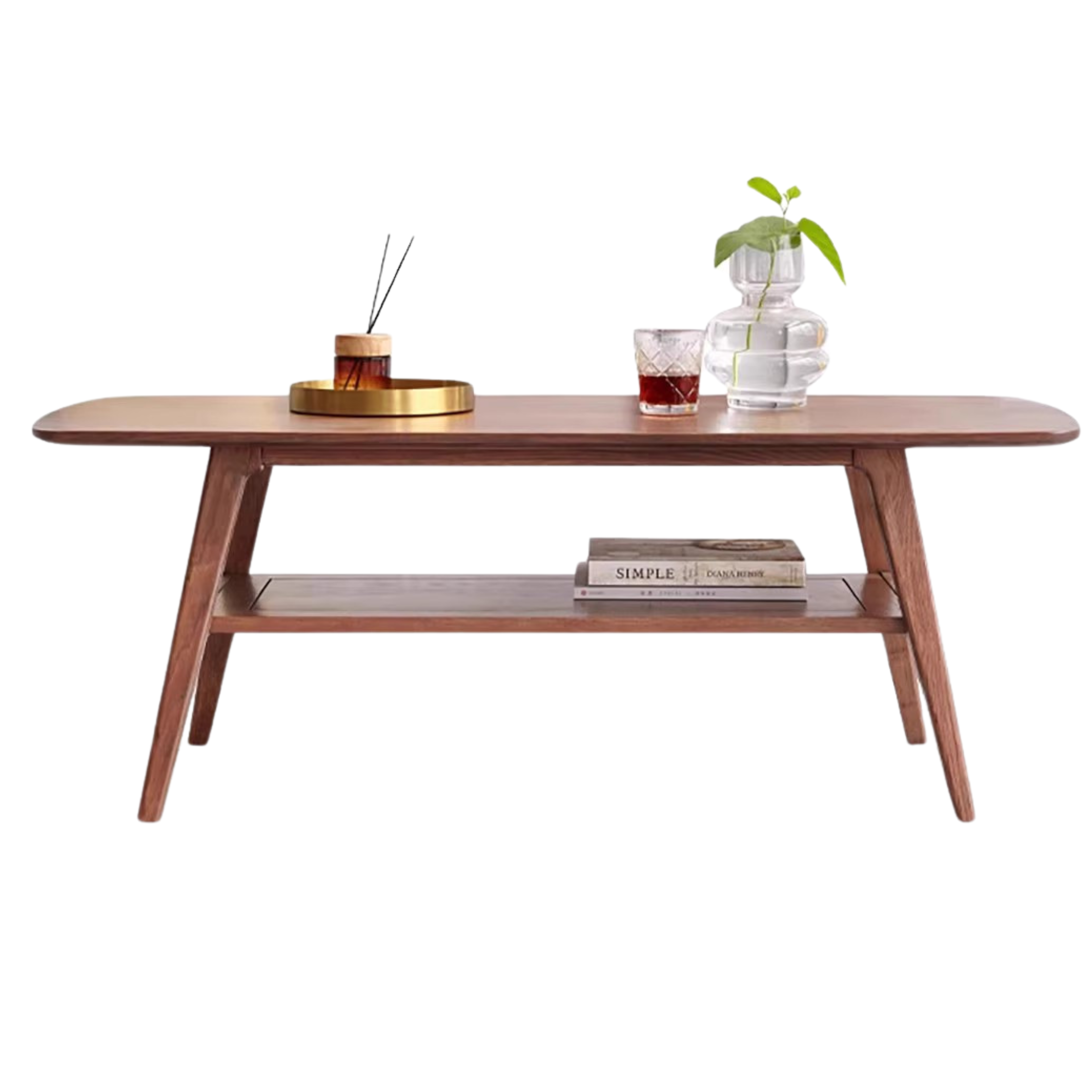 Oak Solid Wood Modern Coffee Table