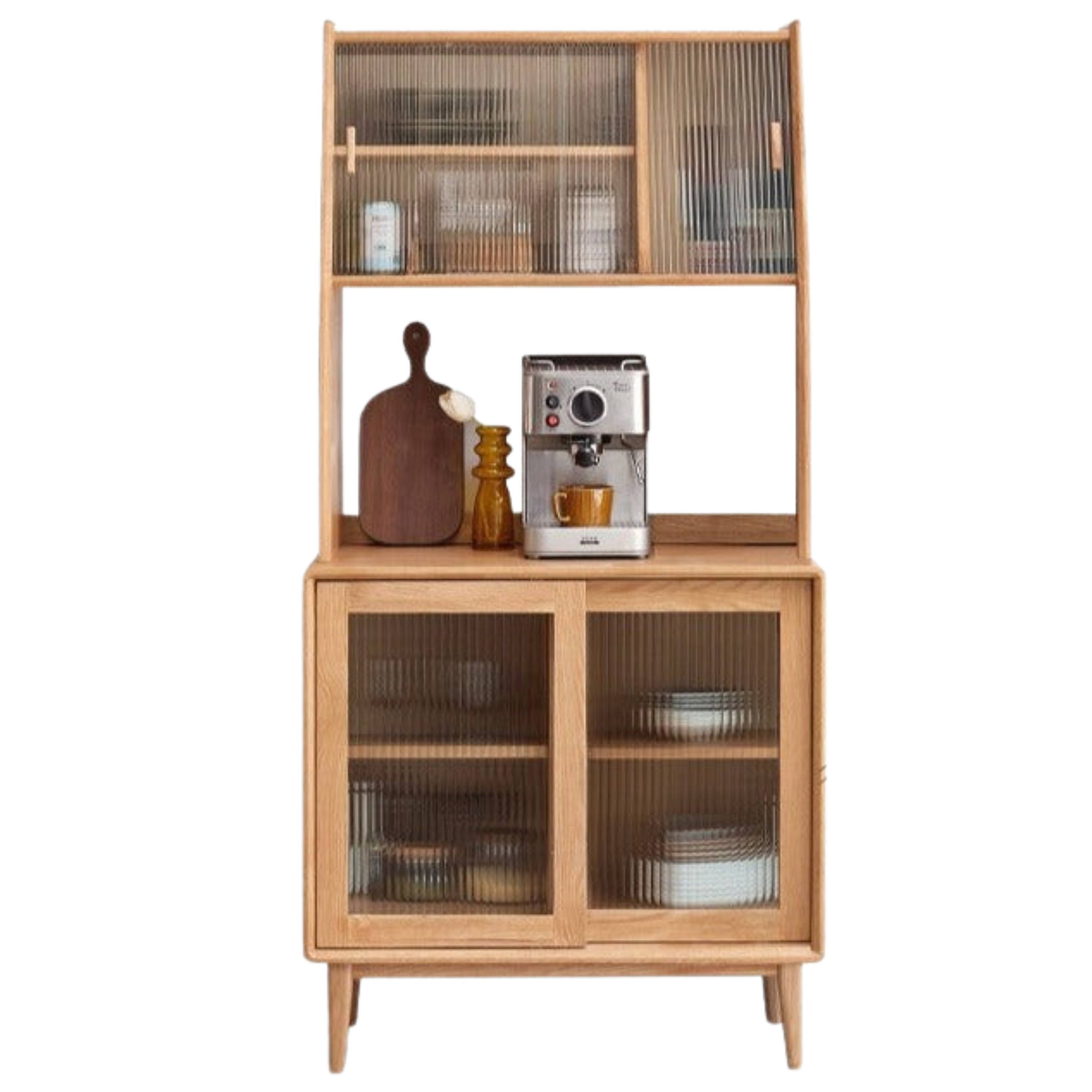 Solid Rubberwood, Oak, Beech Solid Wood Buffet Cabinet, Sideboard