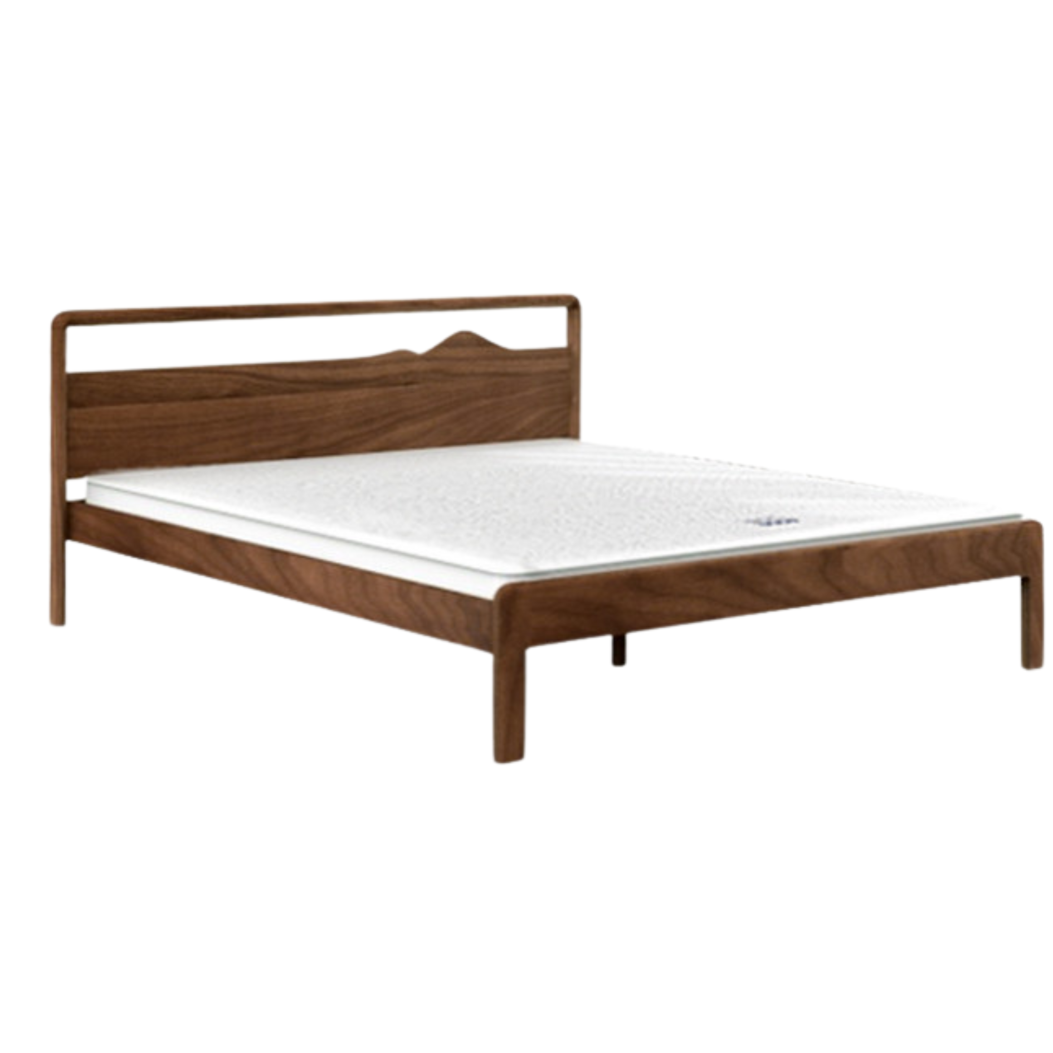 Black Walnut, Ash Solid Wood Bed