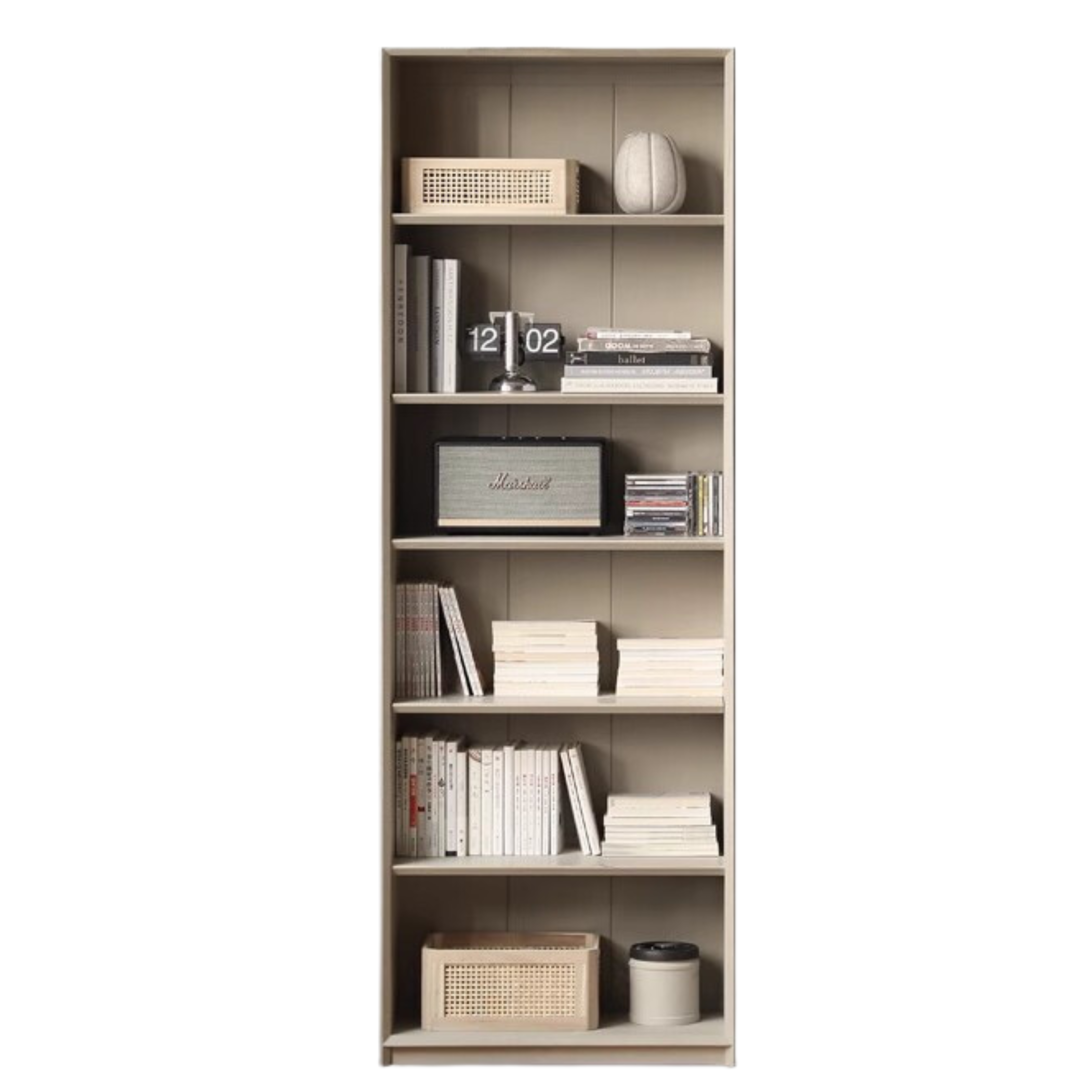 Oak Solid Wood Combination Bookcase Light Luxury, Floor-To-Ceiling Bookshelf
