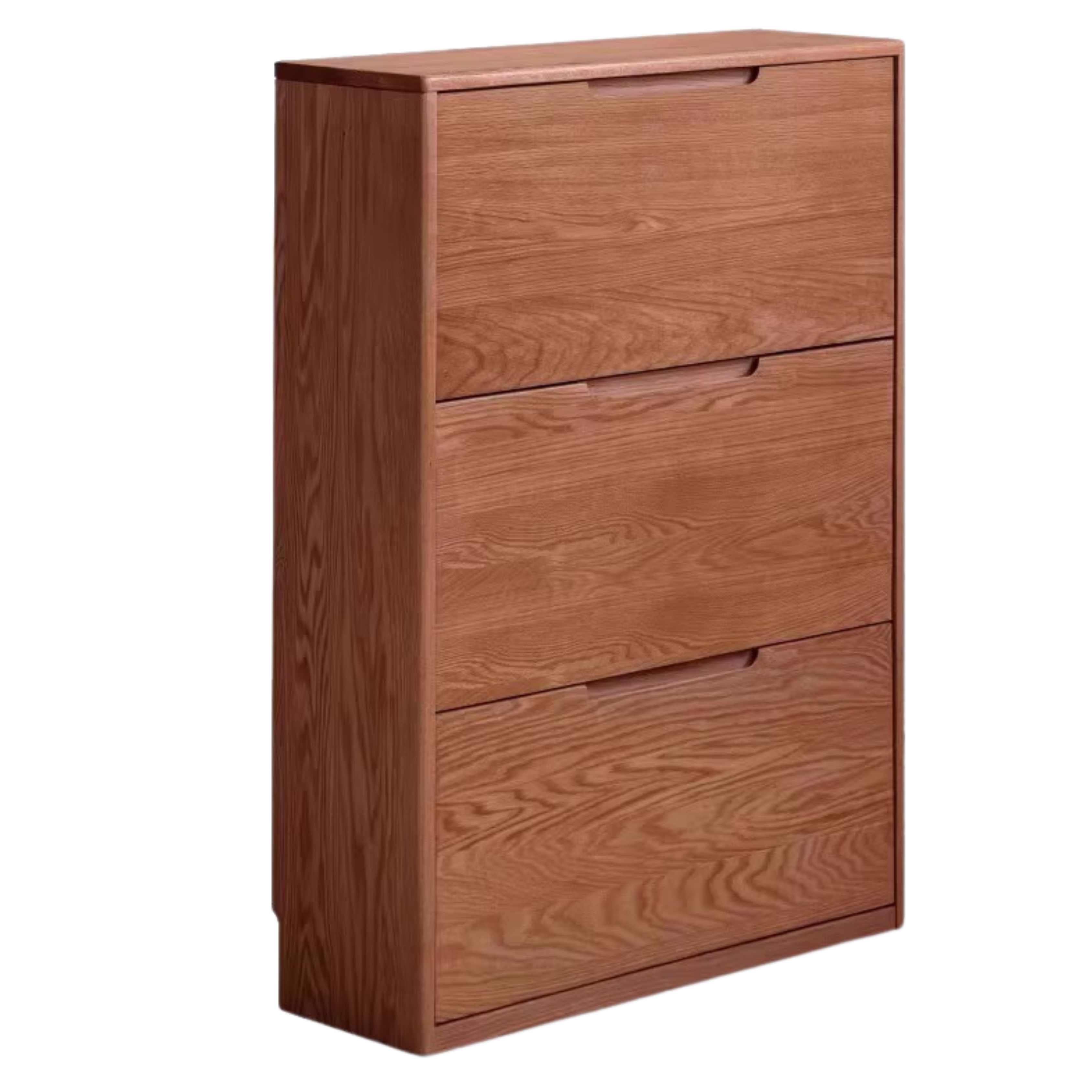 Oak, Poplar Solid Wood Ultra Thin Shoe Cabinet