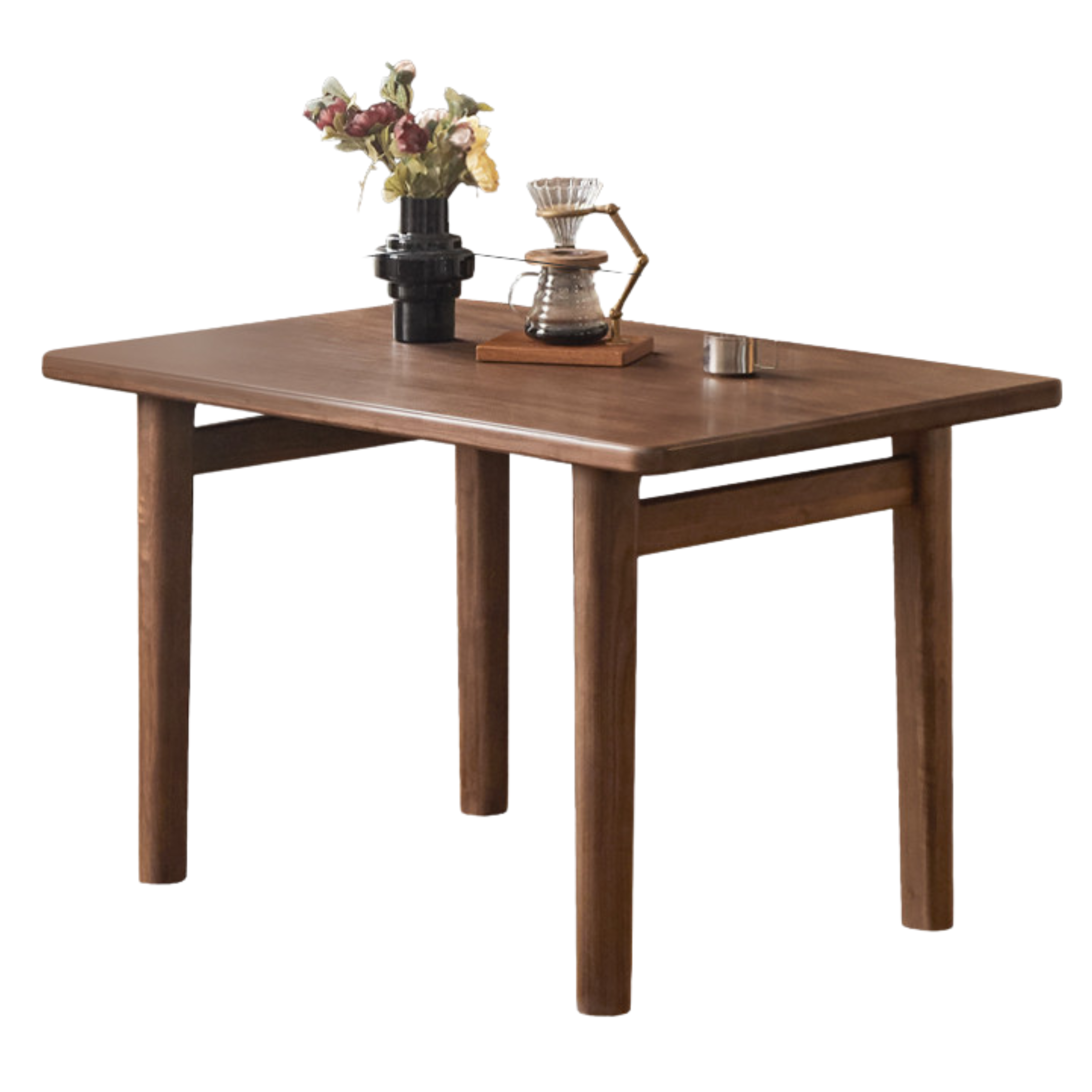 Black Walnut Solid Wood Large Board Modern Dining Table
