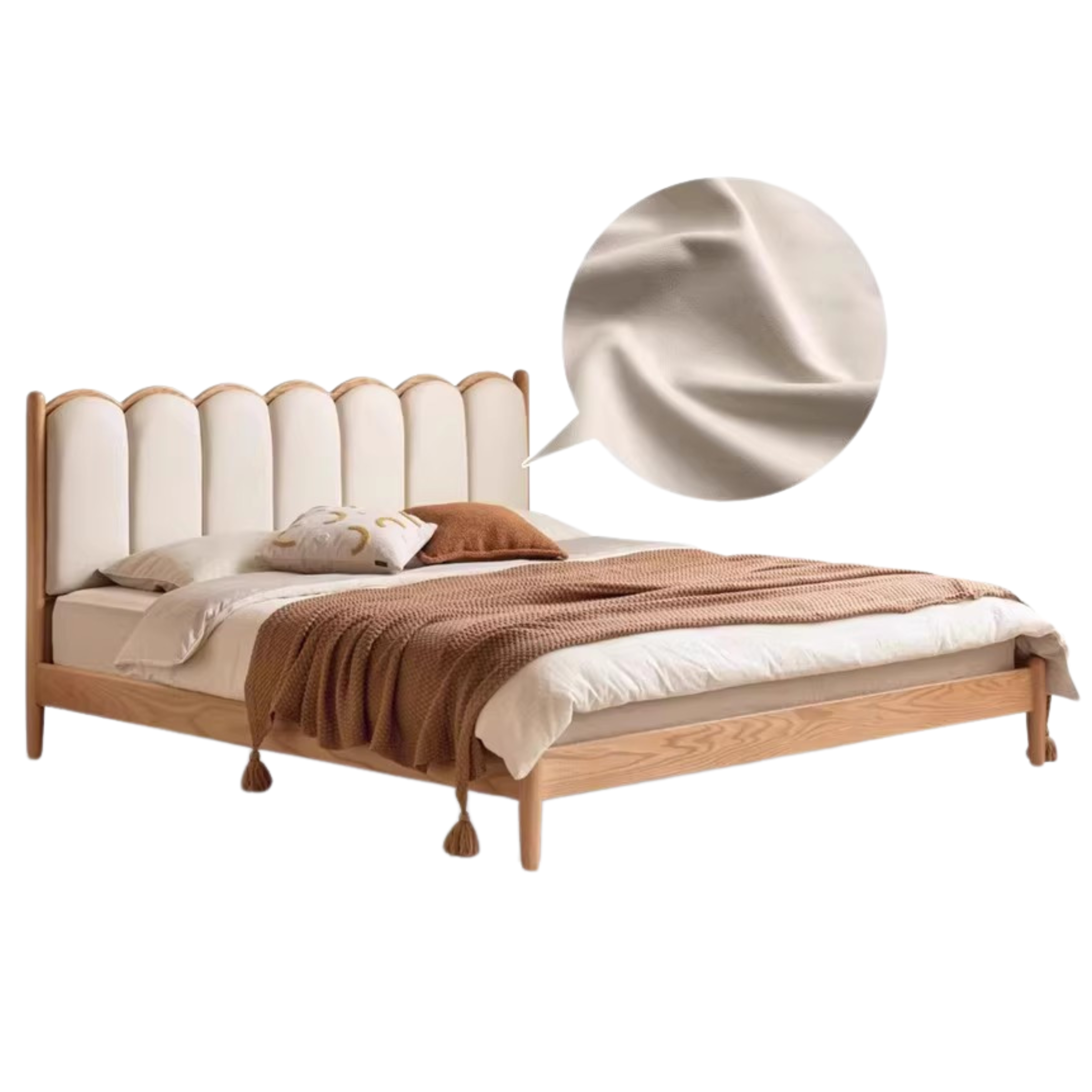 Beech, Oak Solid Wood Dream House Soft Bed