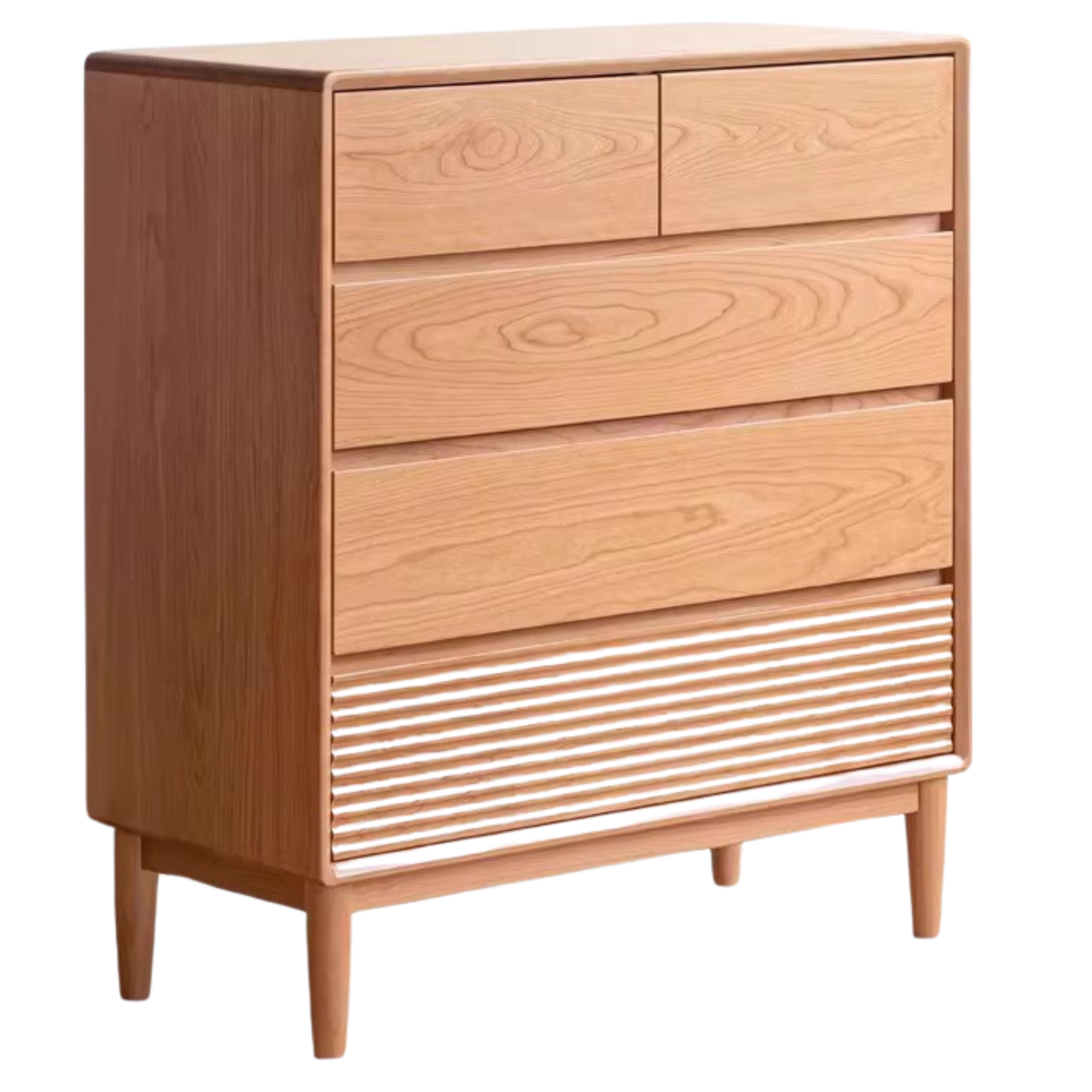 Cherry Solid Wood Vintage Dresser, Drawer