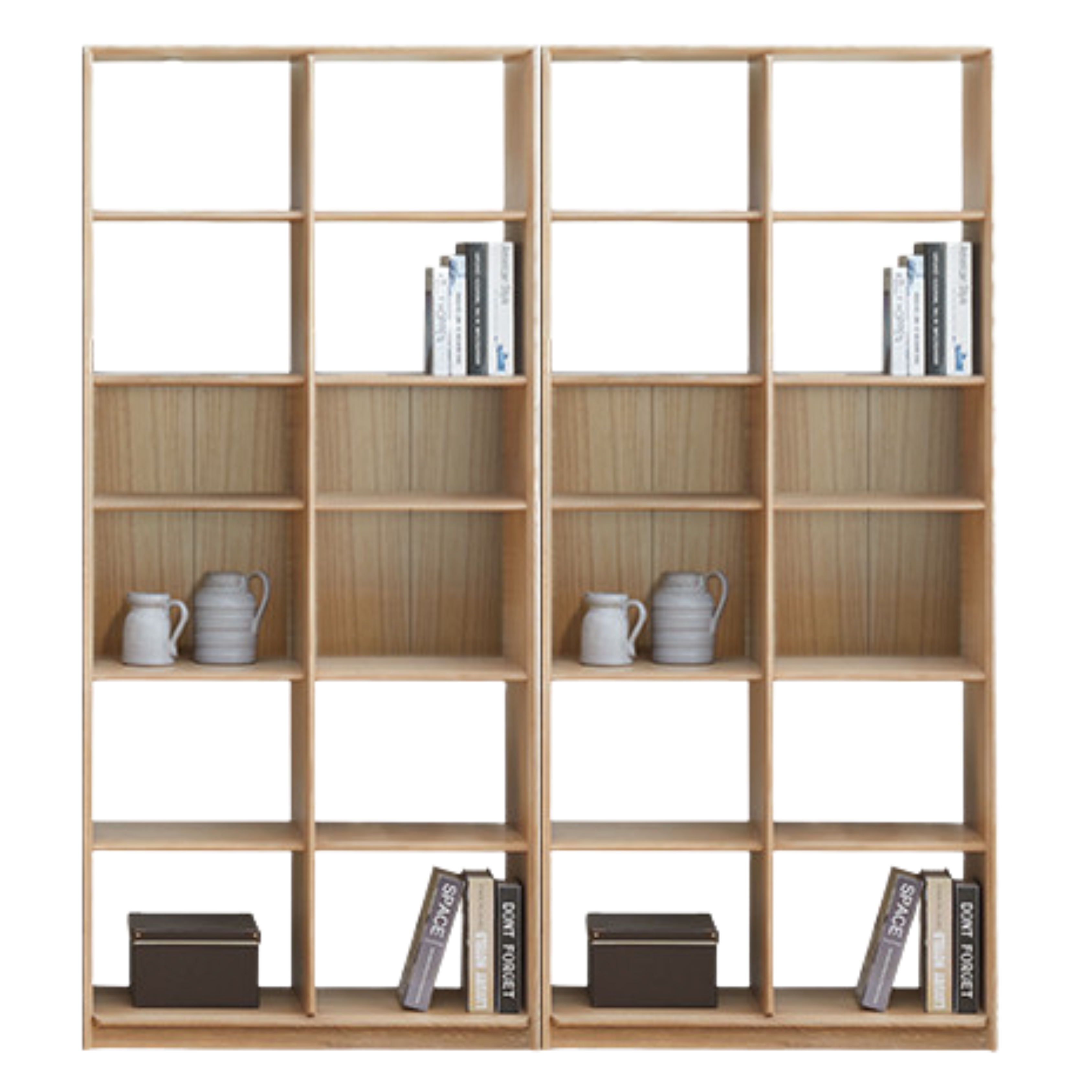 Ash Solid Wood Combination Bookcase Bookshelf<