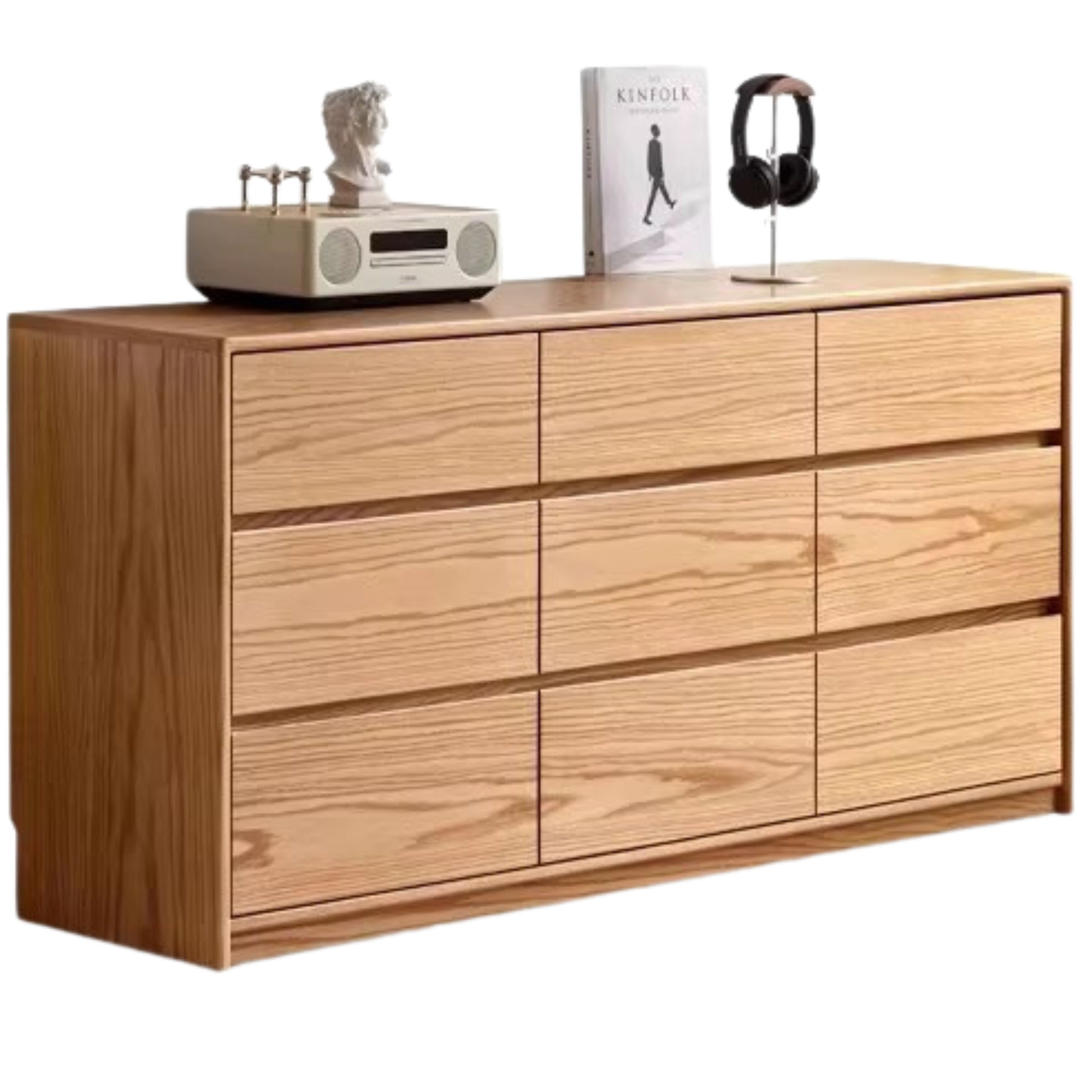 Oak, Black Walnut, Beech Solid Wood, Solid Rubberwood Storage Drawer