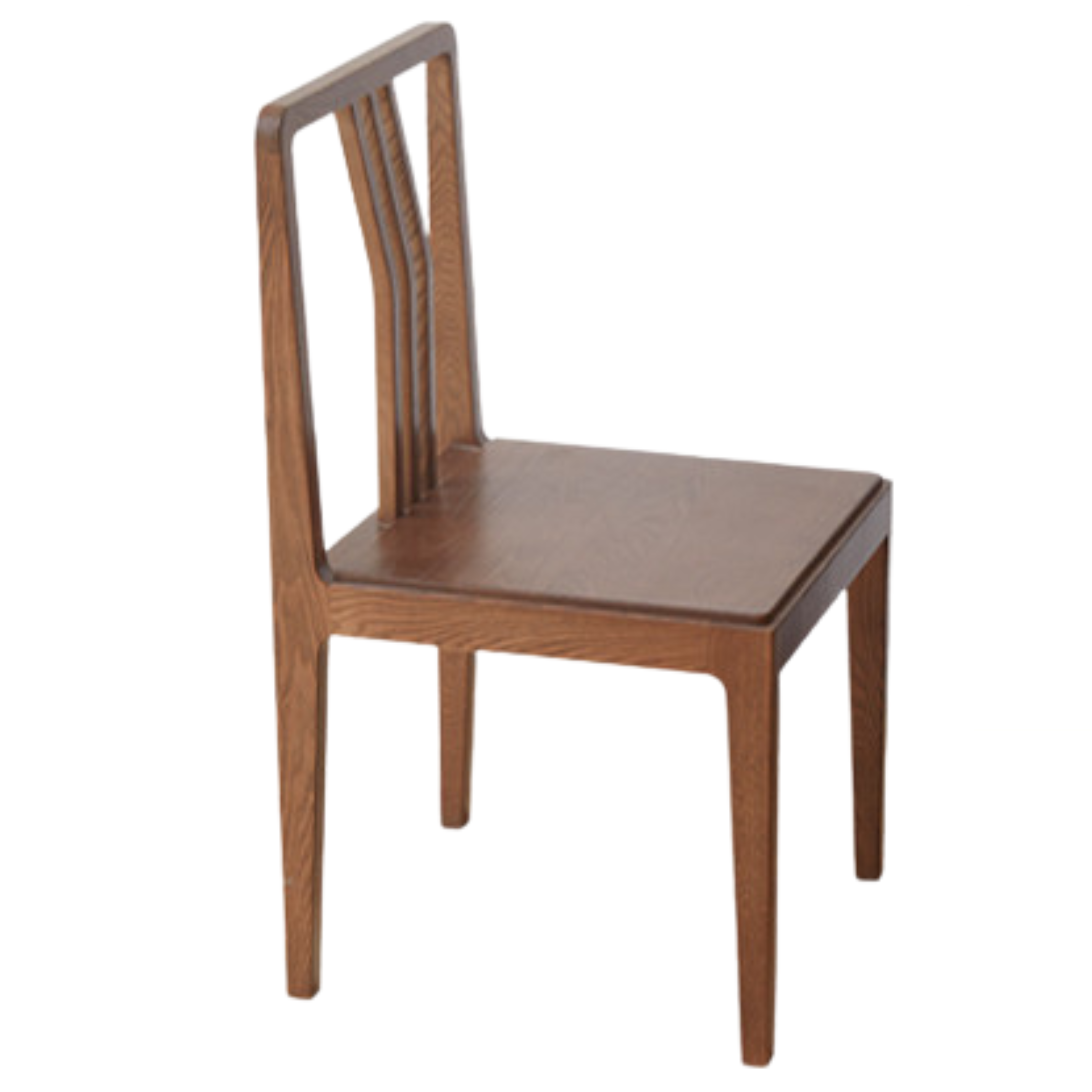 Set 4 pcs Black Walnut, Ash Solid Wood Dining Chair with Backrest 4pcs
