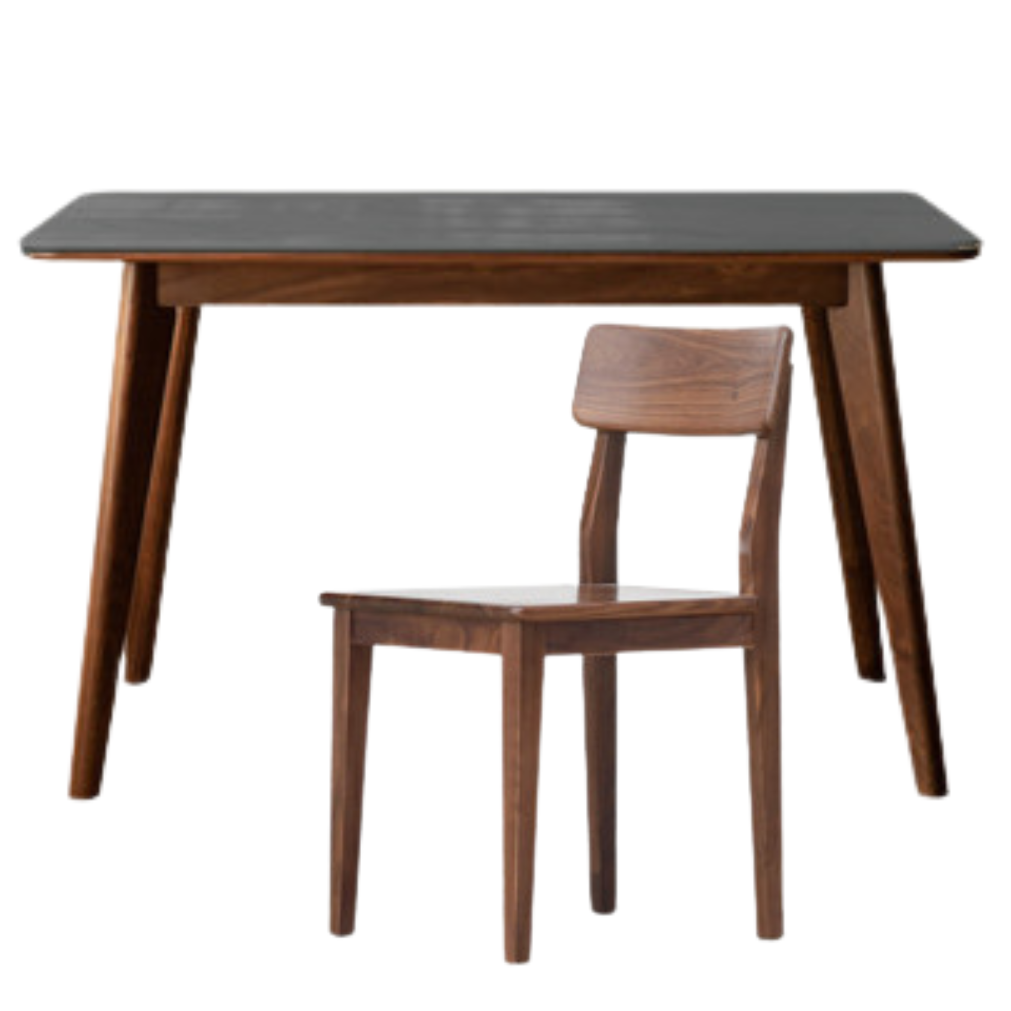 Ash, Black Walnut, Sandalwood Solid Wood Rock Plate Nordic Dining Table