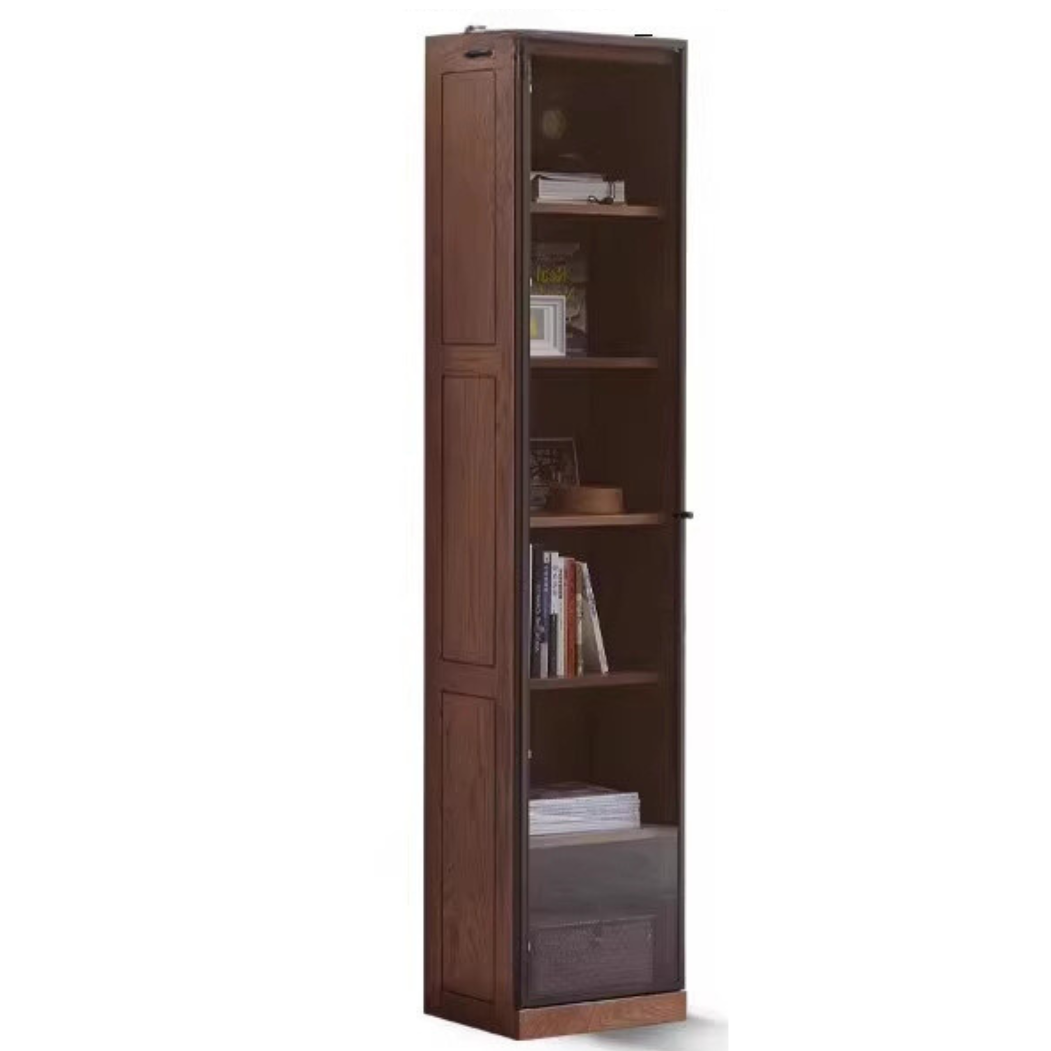 Oak, Solid Rubberwood Bookshelf, Bookcase