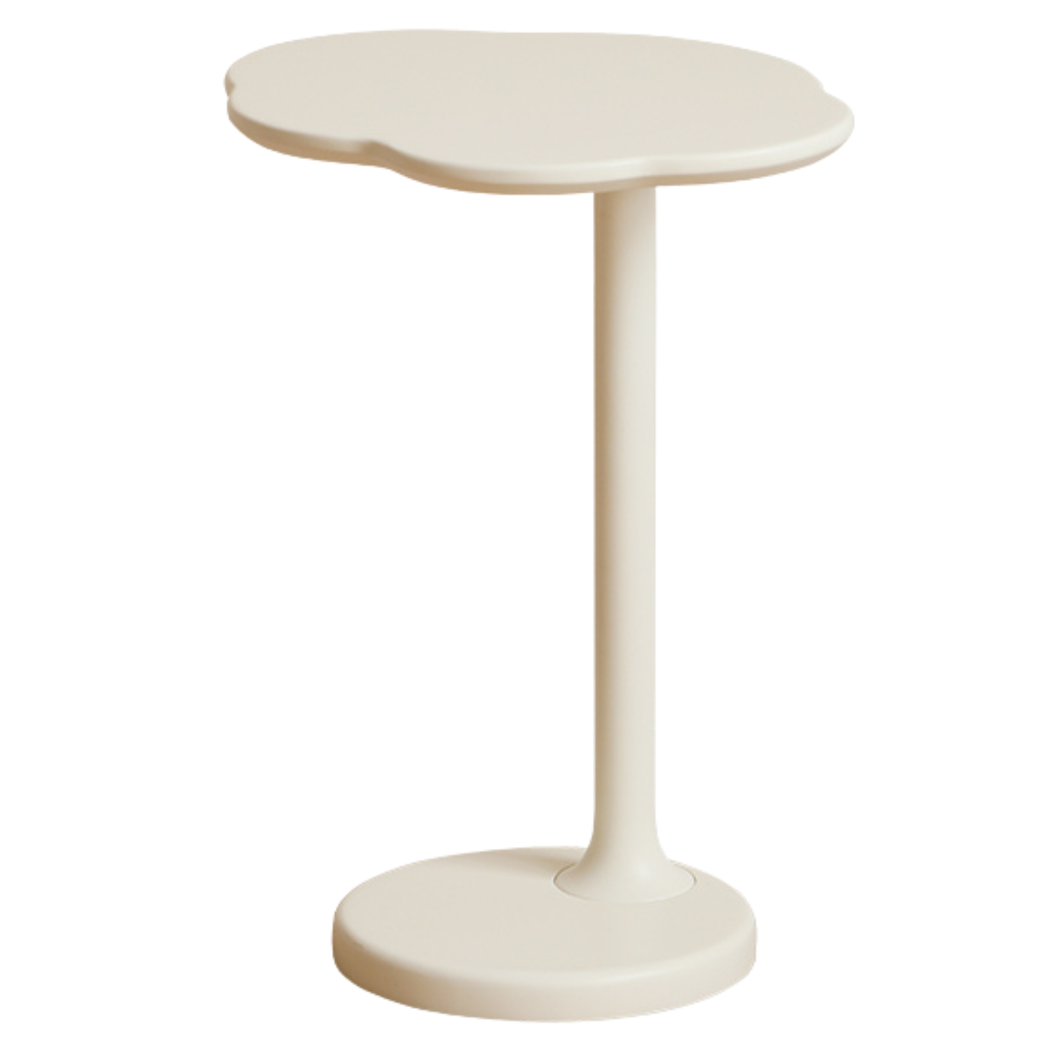 Rubberwood Solid Wood Cloud Side Table