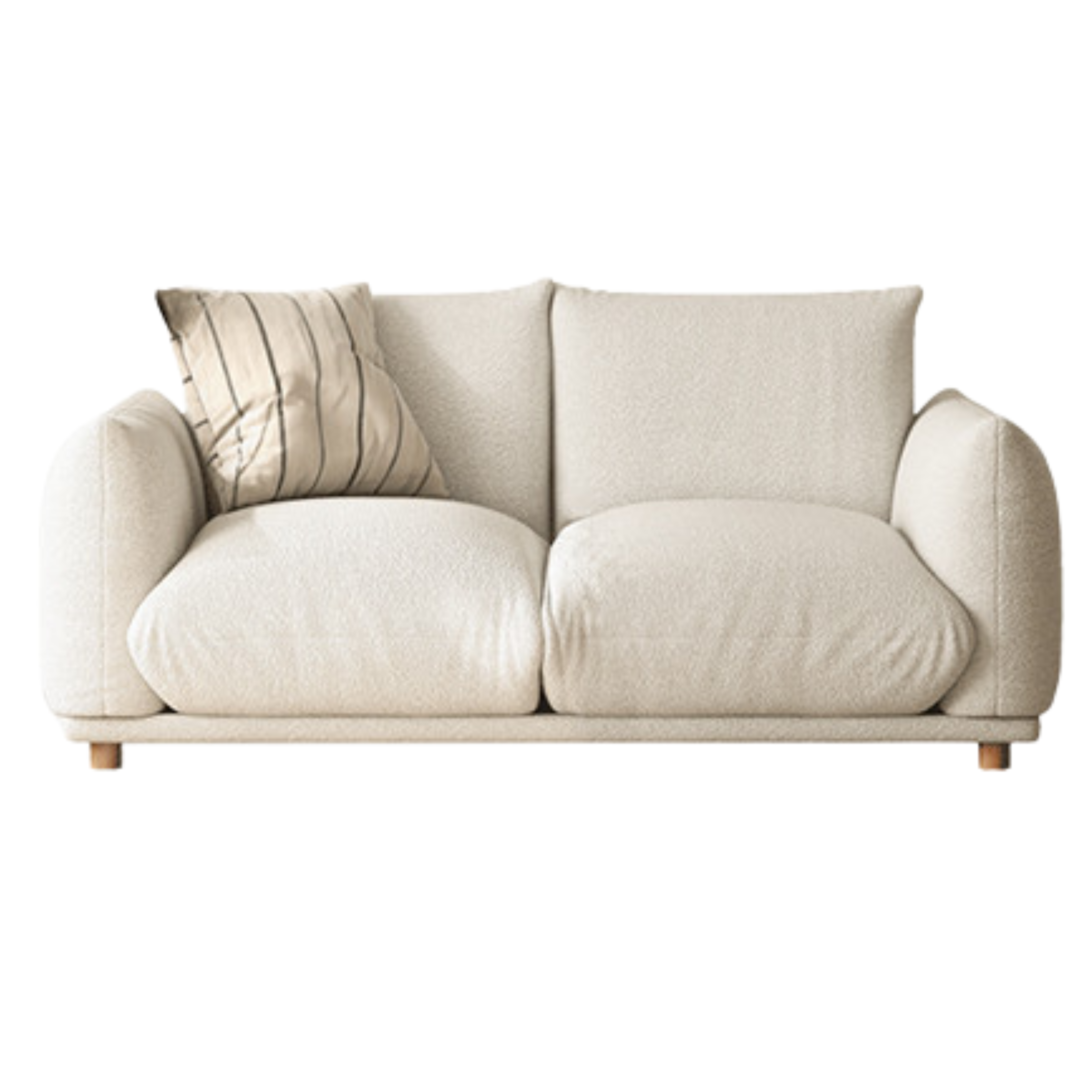 Velvet Wabi-sabi Style Sofa.