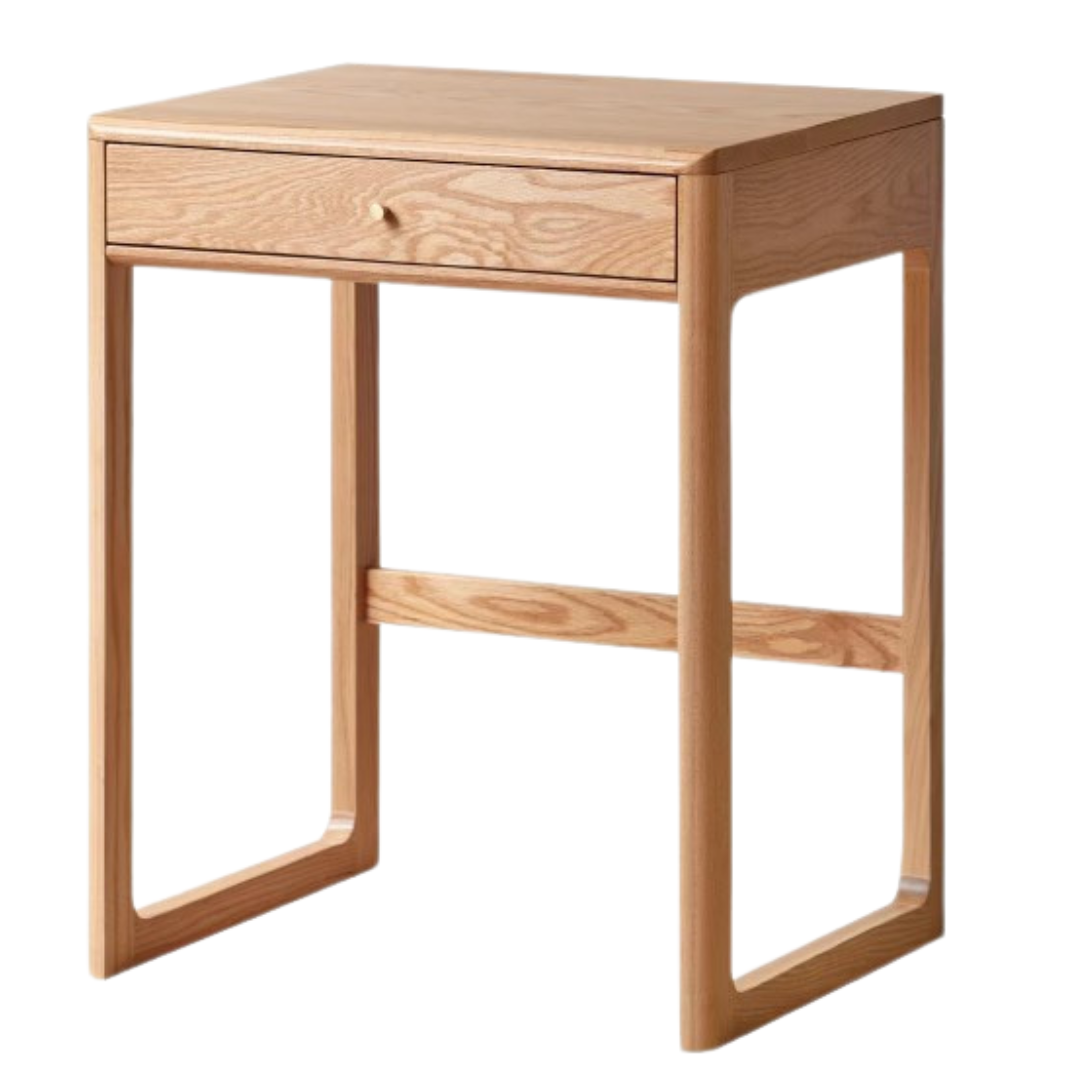 Oak, Beech Solid Wood Small Office Desk