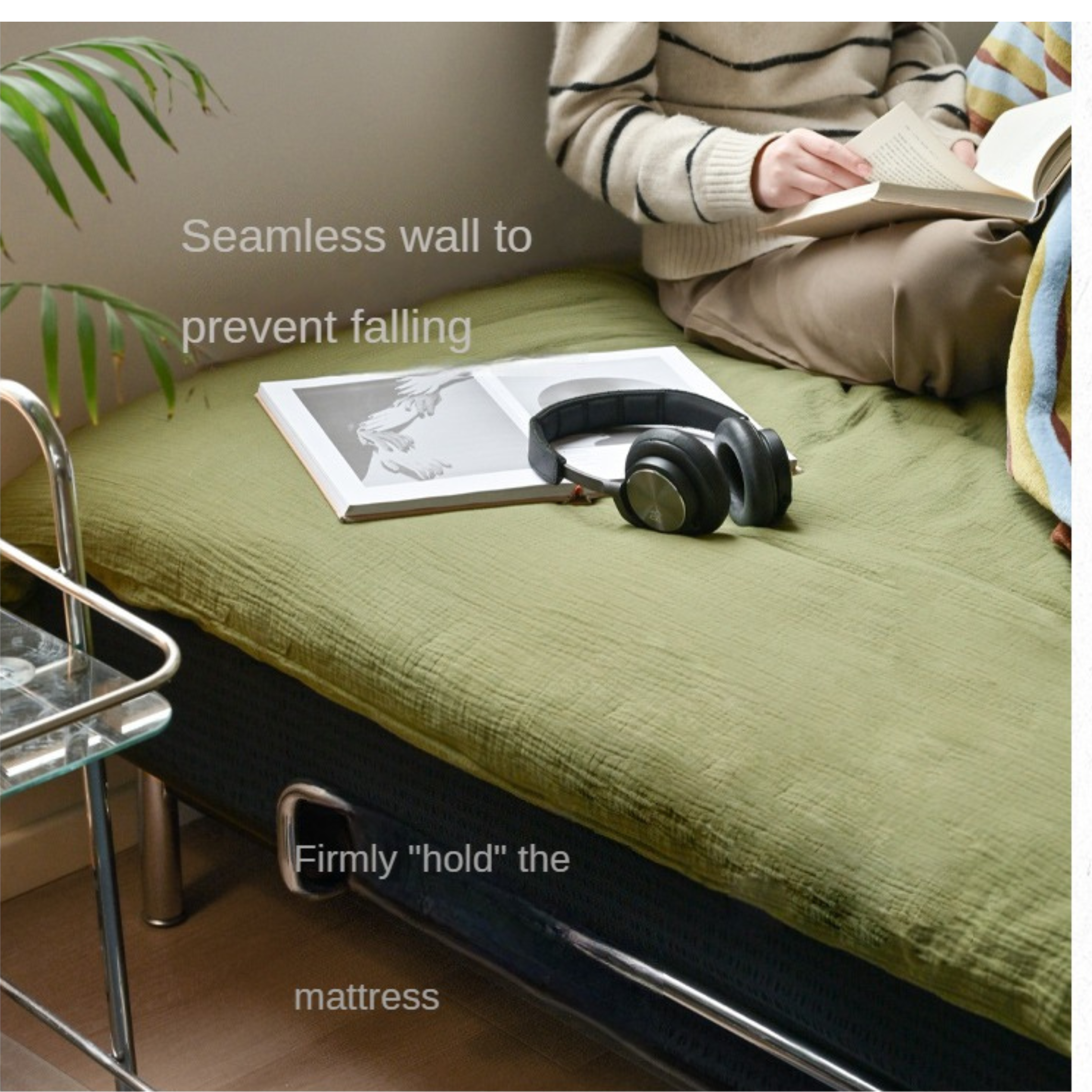 Ash, Oak Solid Wood Bed Vintage Bauhaus Style