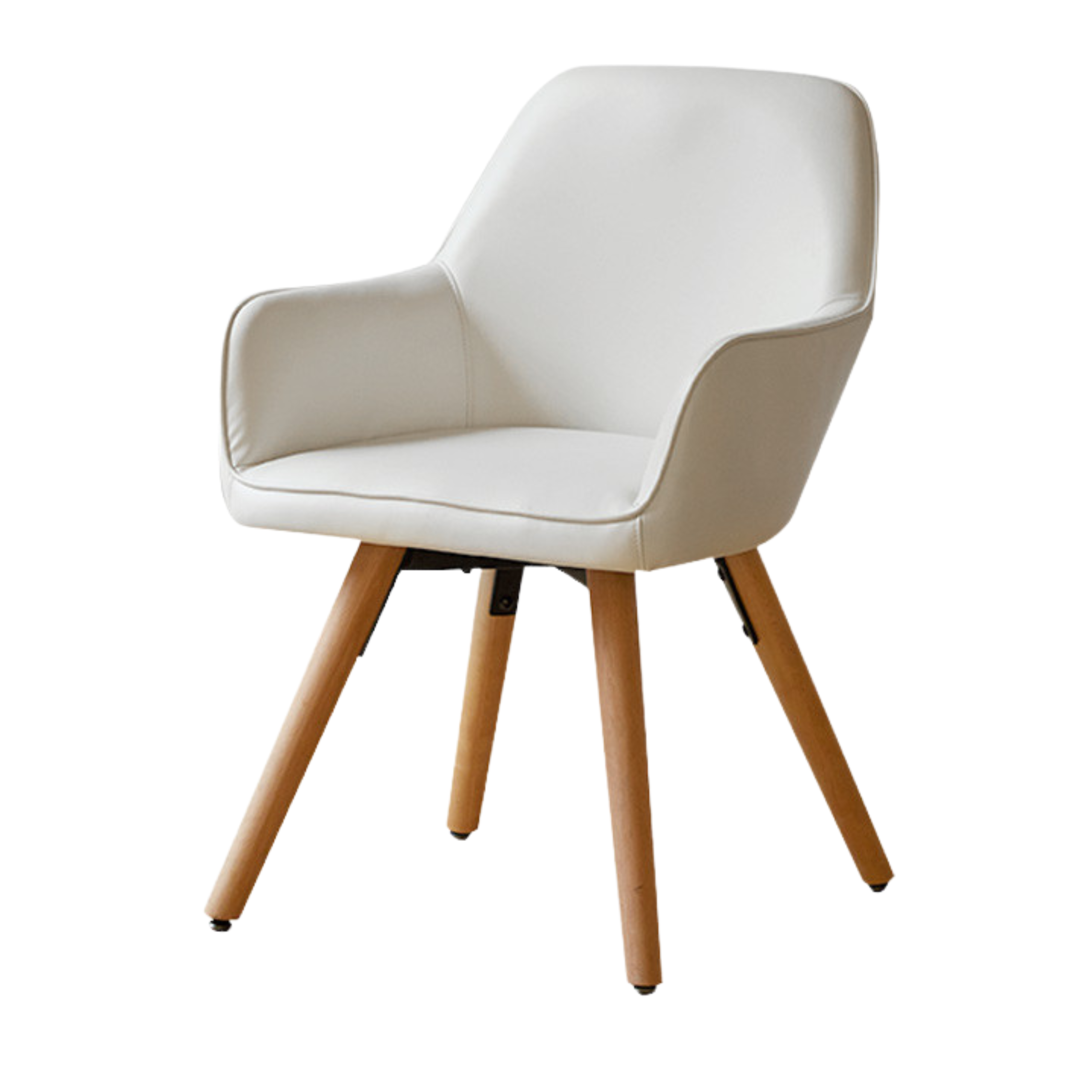 Beech Solid Wood Technological Cloth Soft Back Chair