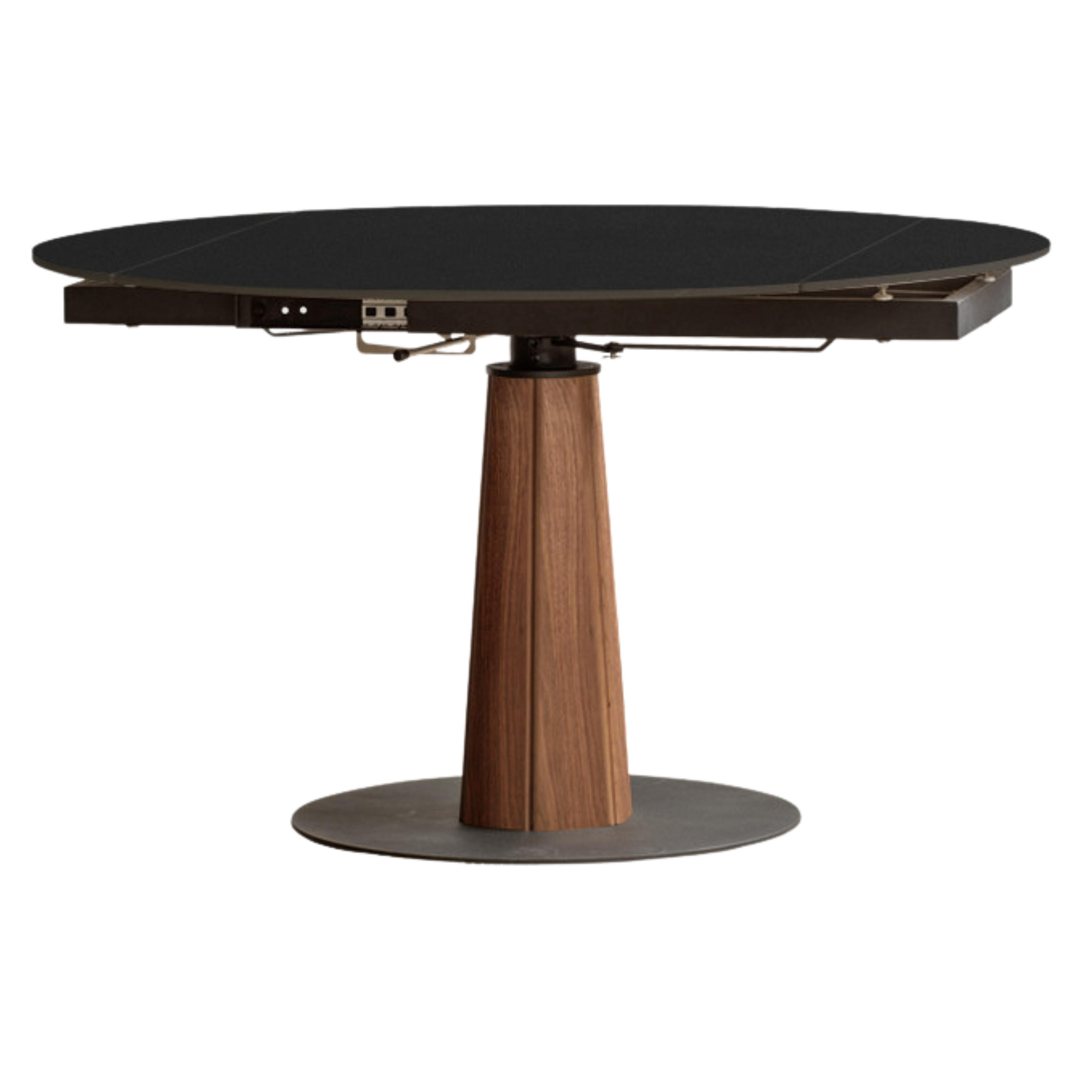 Cherry, Black Walnut, Ash Solid Wood Folding Retro Rock Plate Dining Table